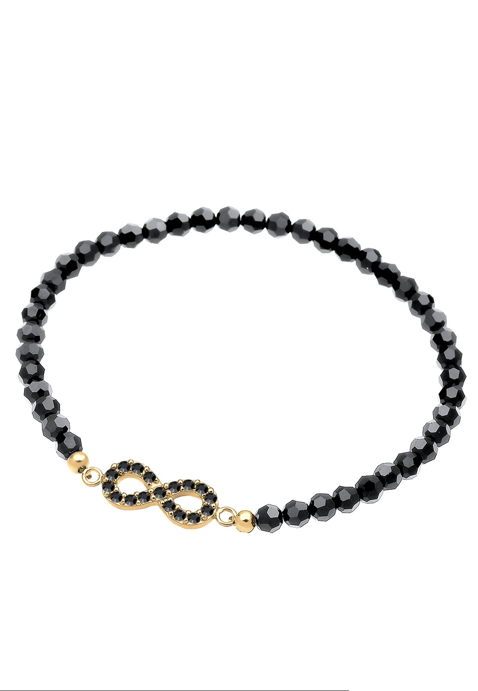 2. Bild von Elli Armband »Infinity Kristalle 925 Silber Noir«