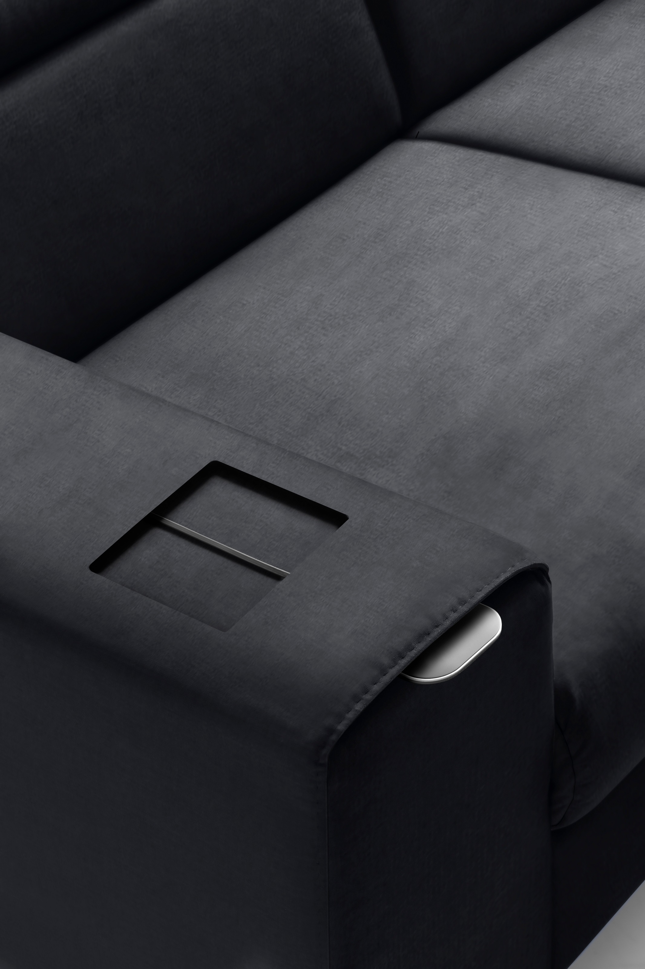 COTTA Ecksofa »Morven L-Form mit Kopfteilverstellung«, wahlweise mit Bettfunktion, Bettkasten & Wireless-Charger