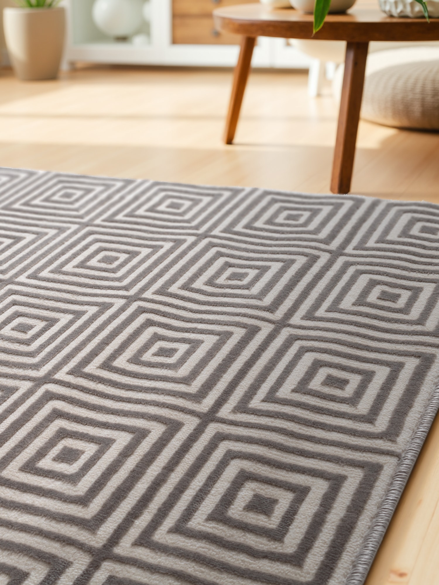 ELLE DECORATION Designteppich »Tourmaline«, rechteckig, 9 mm Höhe, Wohnzimmer, Schlafzimmer, Läufer, Hoch-Tief Effekt, Flur, Glanz