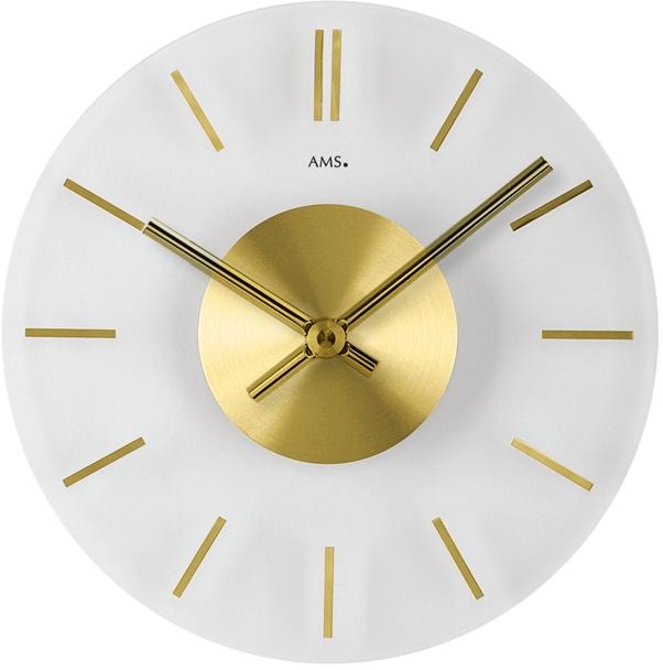 AMS Wanduhr »W9319«, Quarzuhr,Glas,Wohnzimmer,Esszimmer,Küche,Arbeitszimmer günstig online kaufen