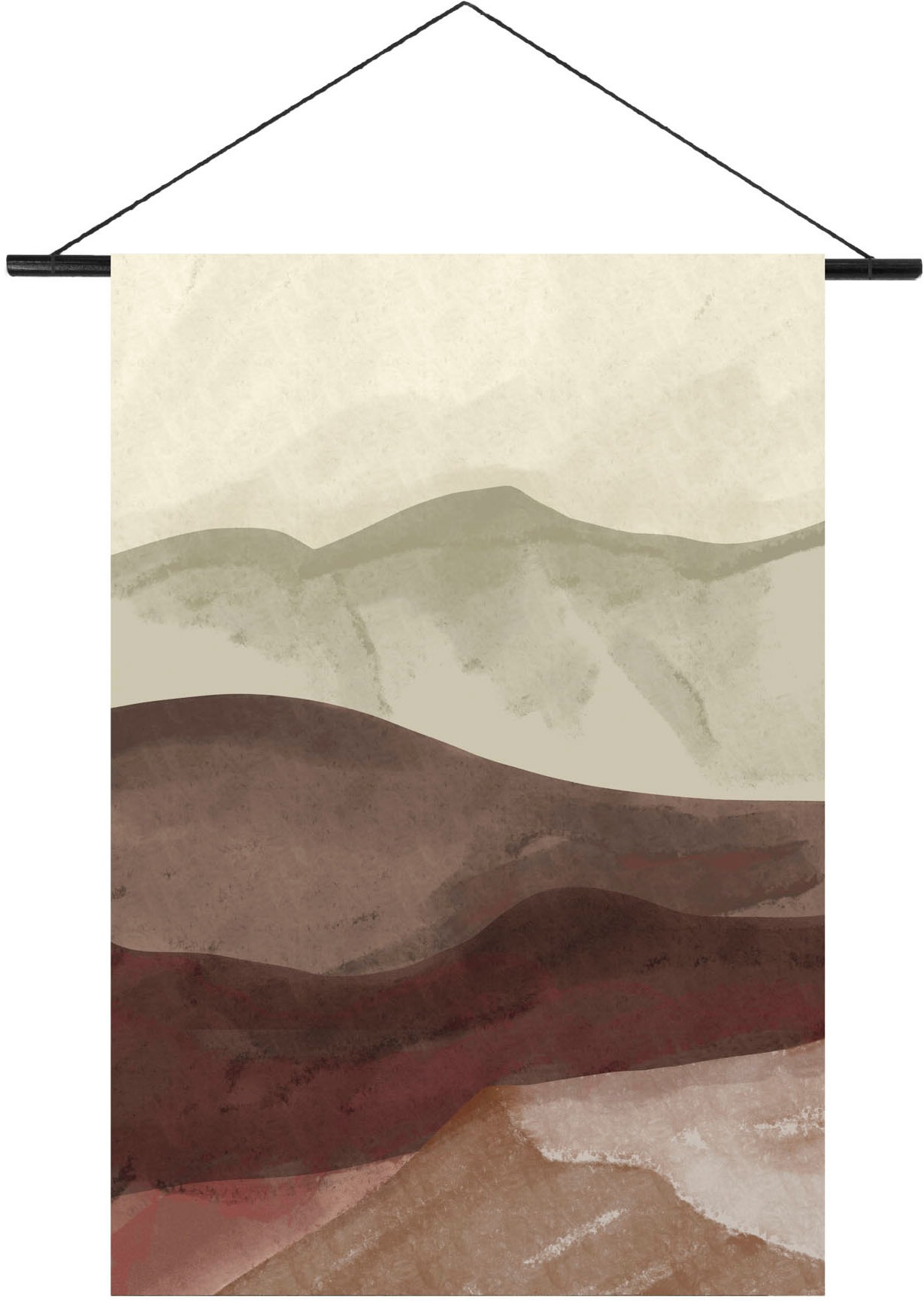 Art for the home Wandbild »Horizont Aquarell«, (1 St.), Wandteppich XL günstig online kaufen