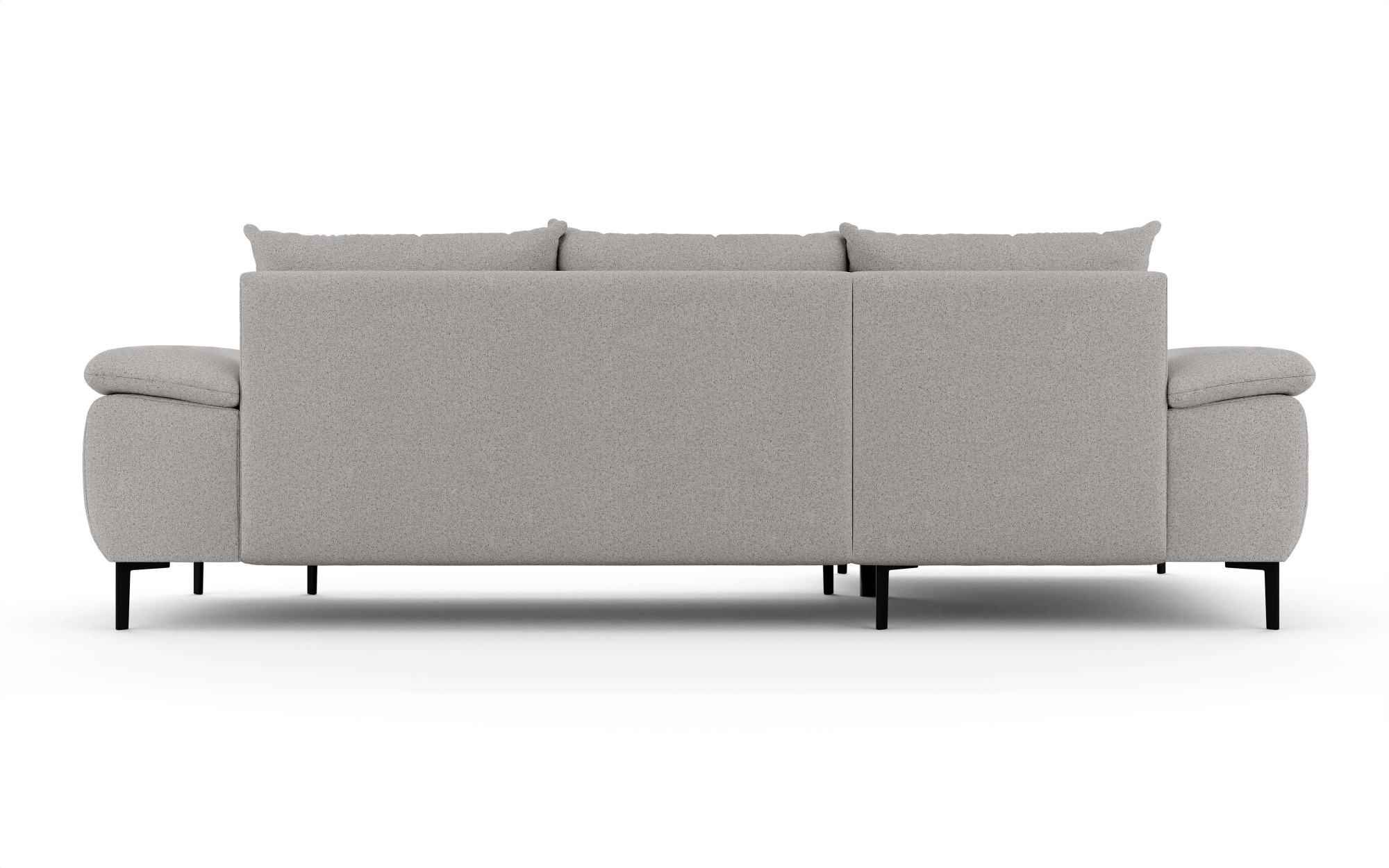 INOSIGN Ecksofa »DROMARA Schlafsofa mit Bettkasten, Maße: B/T/H 277/141/91 cm«, L-Form mit Recamiere rechts/links bestellbar, Wellenunterfederung