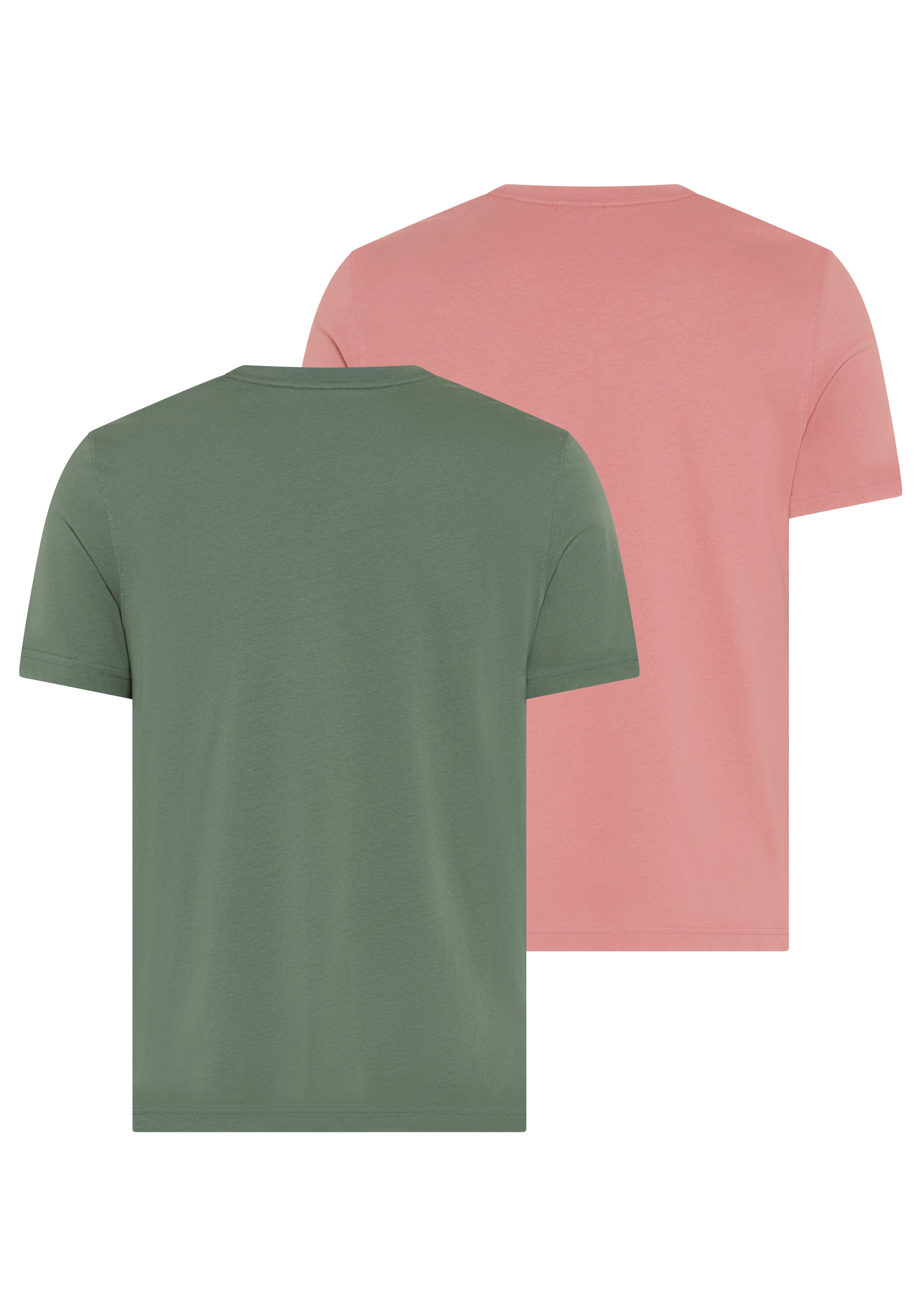 Bruno Banani T-Shirt »Doppelpack« Set, 2 Komfortable modern Basic-Shirts im praktischen 2er-Pack