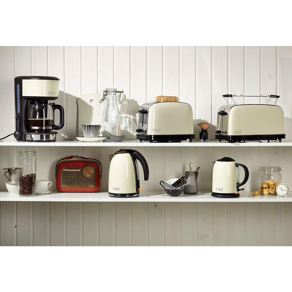 RUSSELL HOBBS Toaster »Colours Plus+ Classic Cream 21395-56«, 1 langer Schlitz, 1000 W