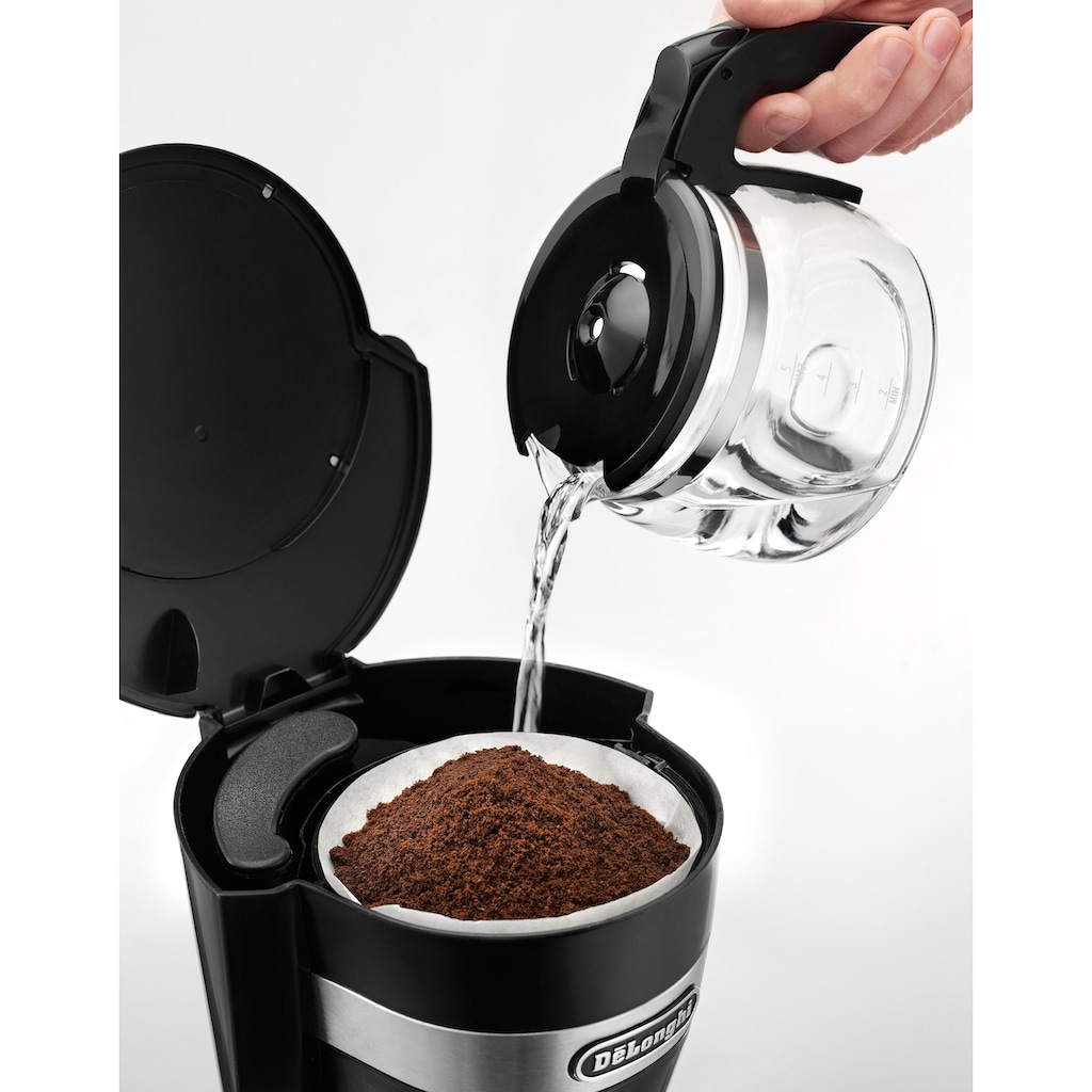 De'Longhi Filterkaffeemaschine »ACTIVE LINE ICM14011.BK«, 0,65 l Kaffeekanne, Permanentfilter