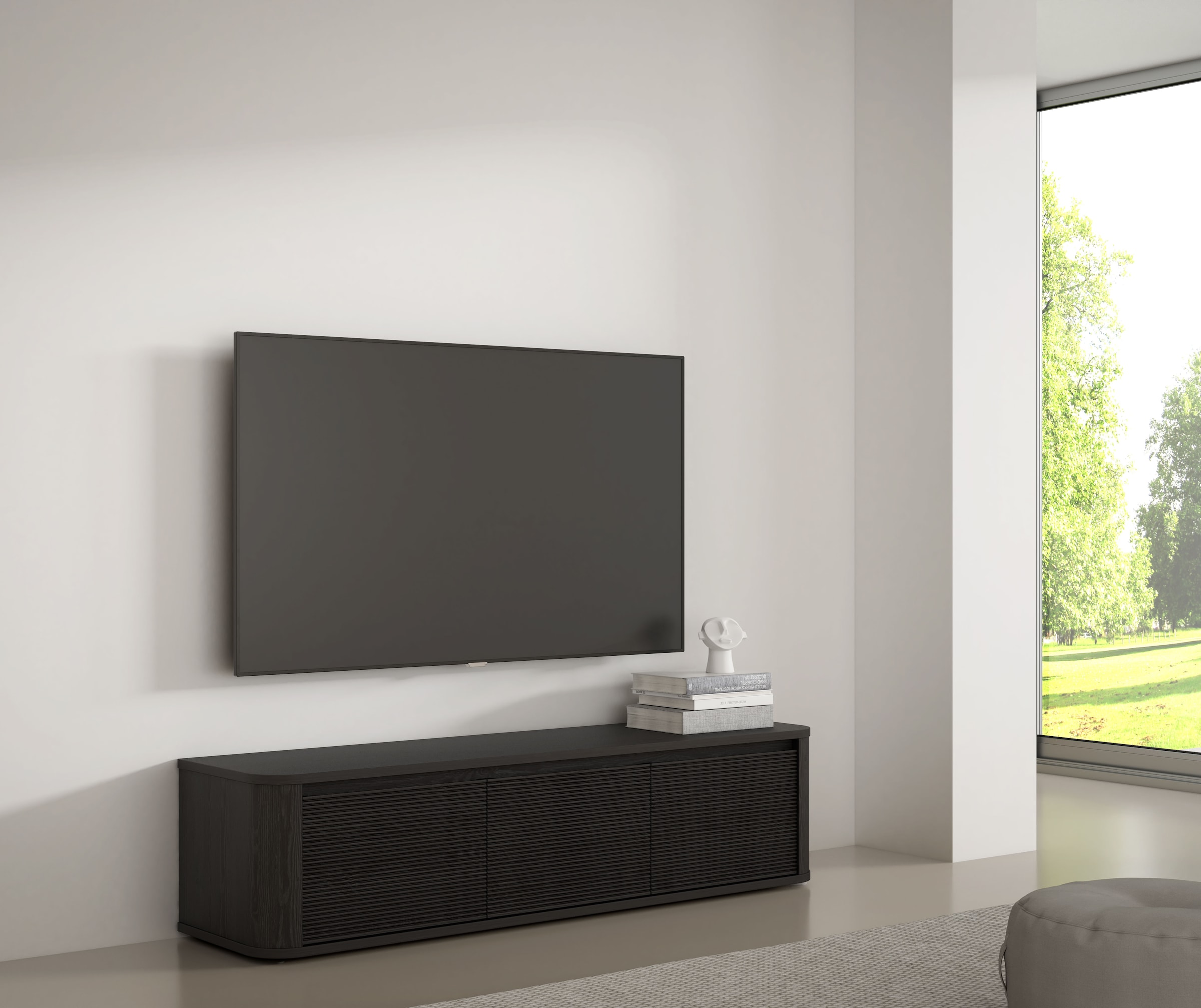 FORTE TV-Board B/H/T 168/41,5/41,3 cm Soft Close, Stauraum, MDF Front