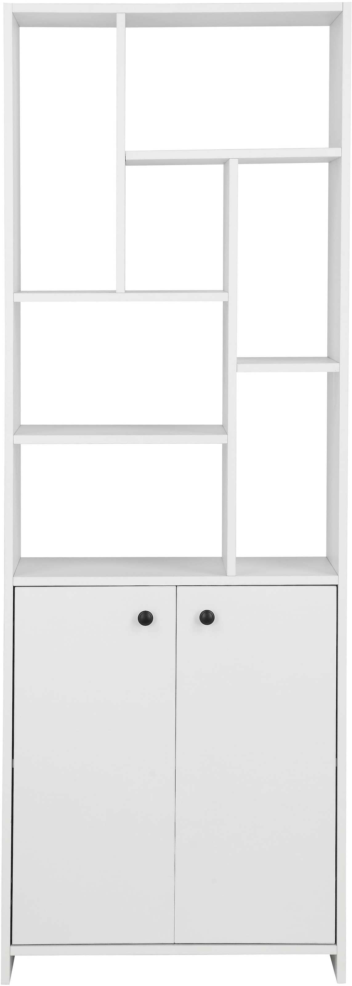 INOSIGN Mehrzweckschrank »Ezzell«, 7 offene Fächer, Metallgriffe, kratzfeste Beschichtung, Maße 60x170 cm