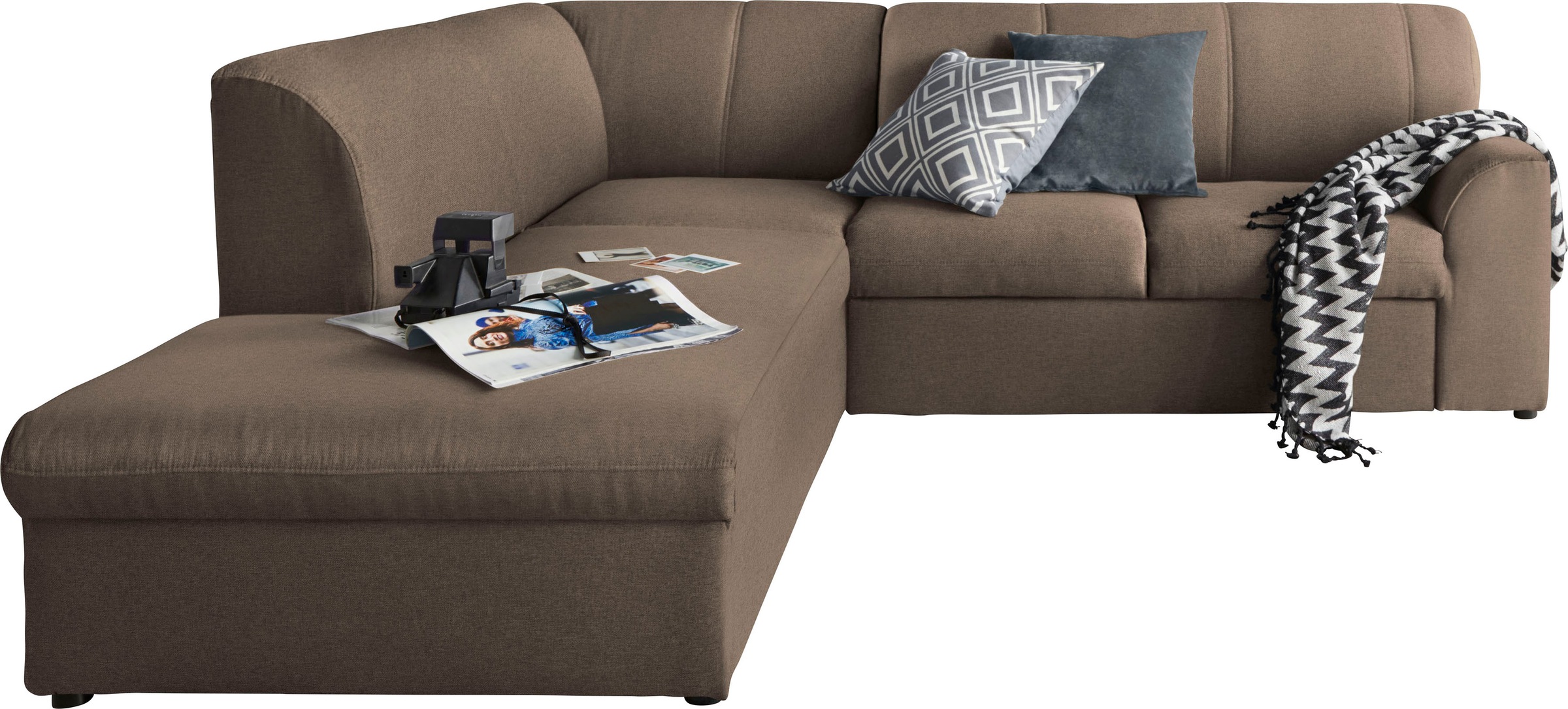 DOMO collection Ecksofa "Topper L-Form", mit Ottomane, wahlweise mit Schlaf günstig online kaufen