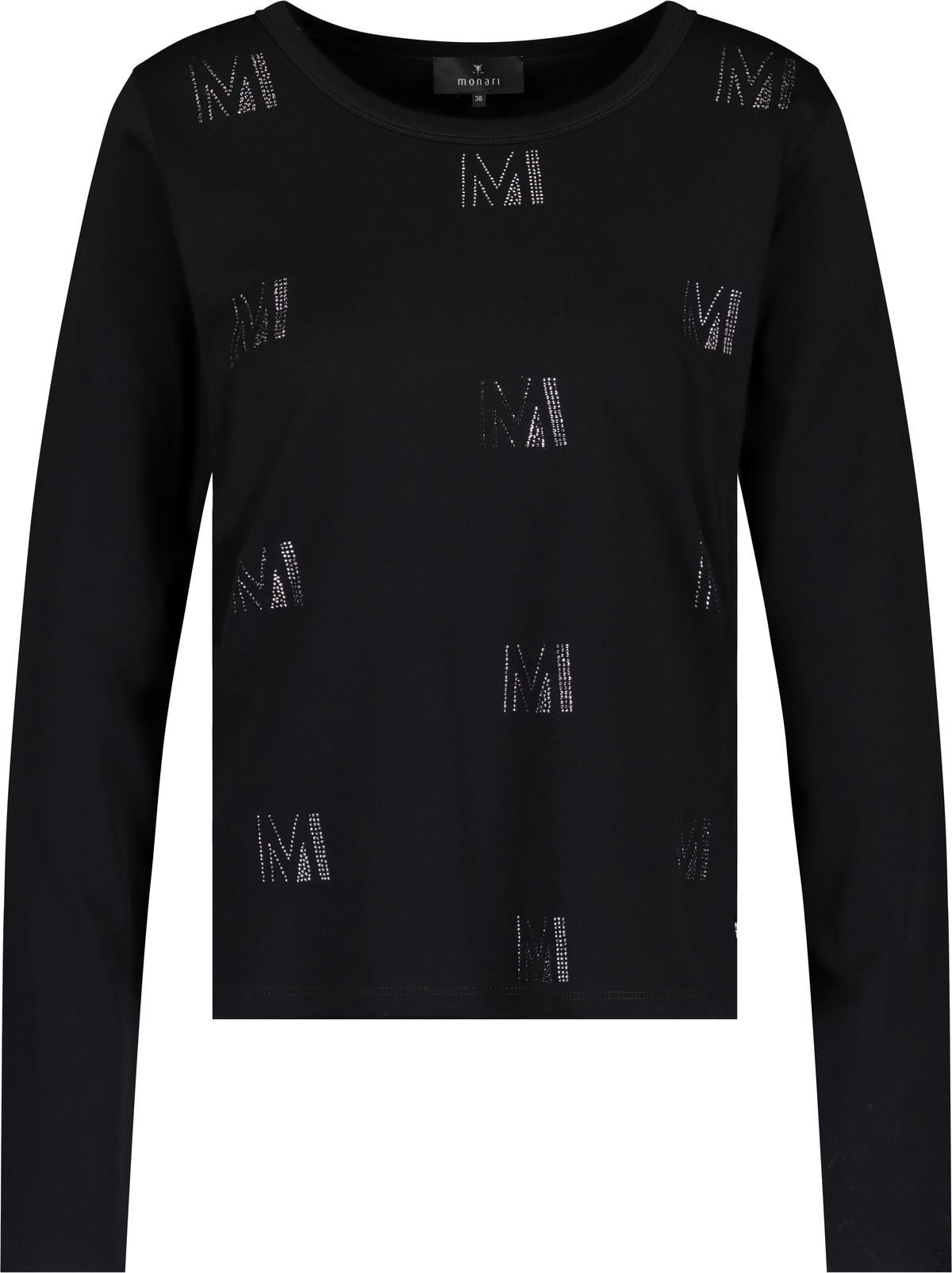 Monari Langarmshirt Regular fit mit Rundhalsausschnitt