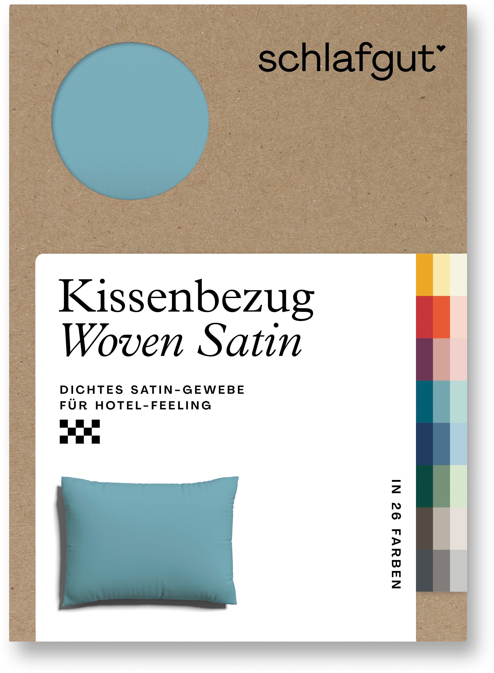 Schlafgut Kissenbezug »Woven Satin aus Mako-Baumwolle, langlebig, pflegelei günstig online kaufen