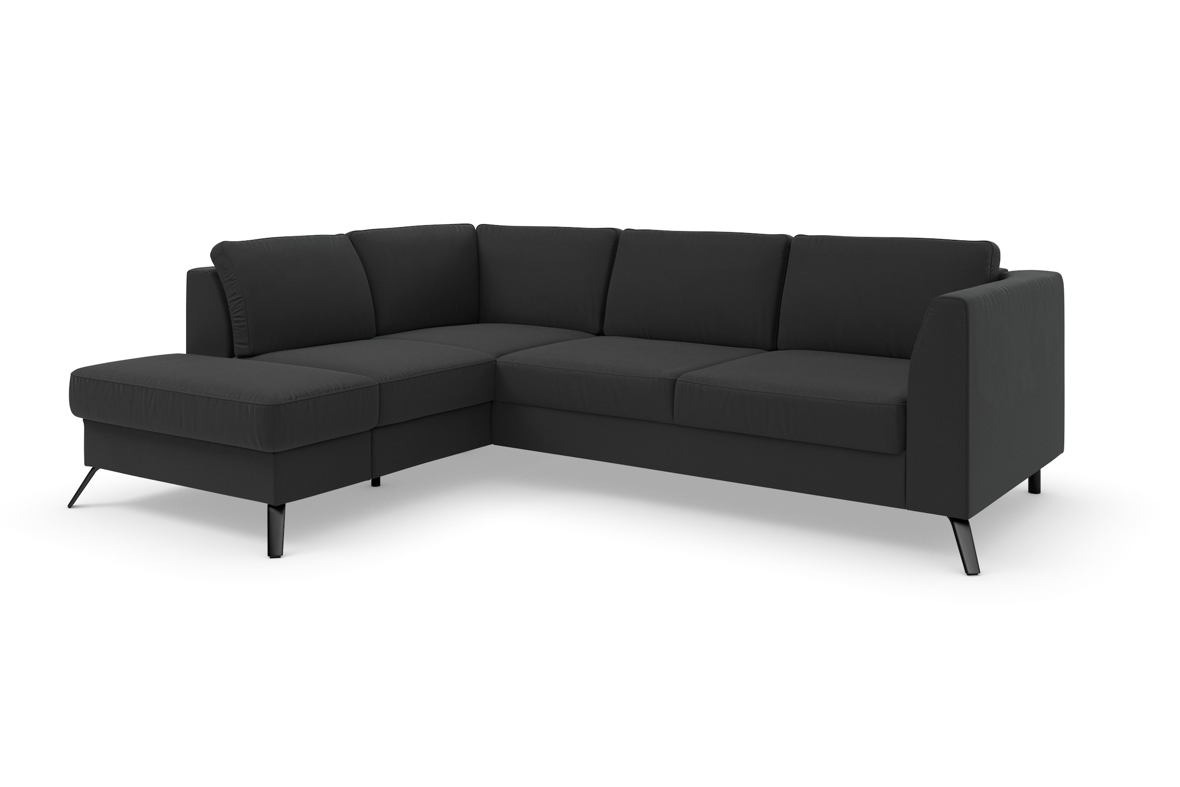 sit&more Ecksofa »Olsen L-Form«, inklusive Sitztiefenverstellung, wahlweise mit Bettfunktion, 15cm hoch
