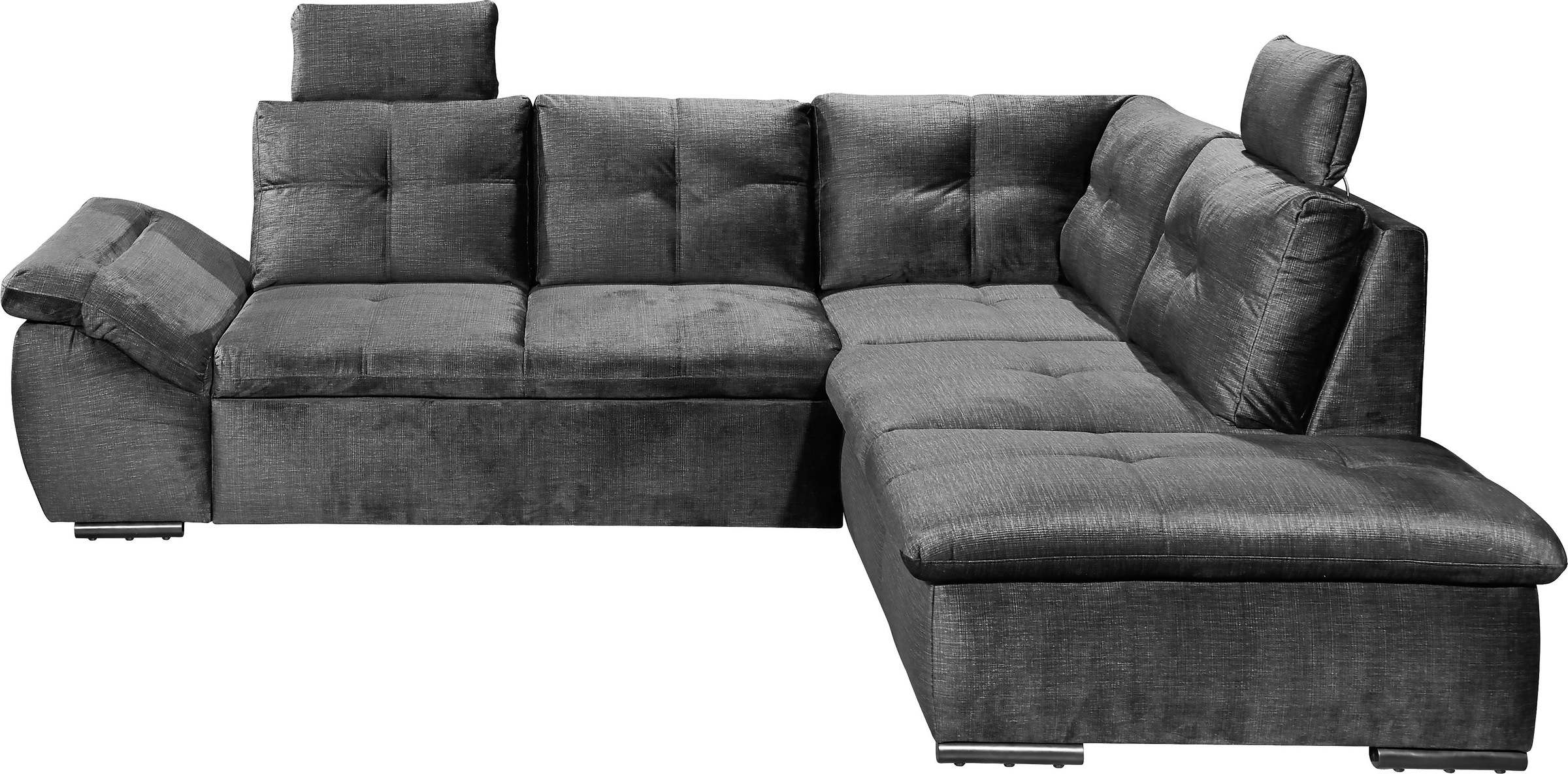 ED EXCITING DESIGN Ecksofa »Alija L-Form«, mit Bettfunktion, Bettkasten, Ar günstig online kaufen
