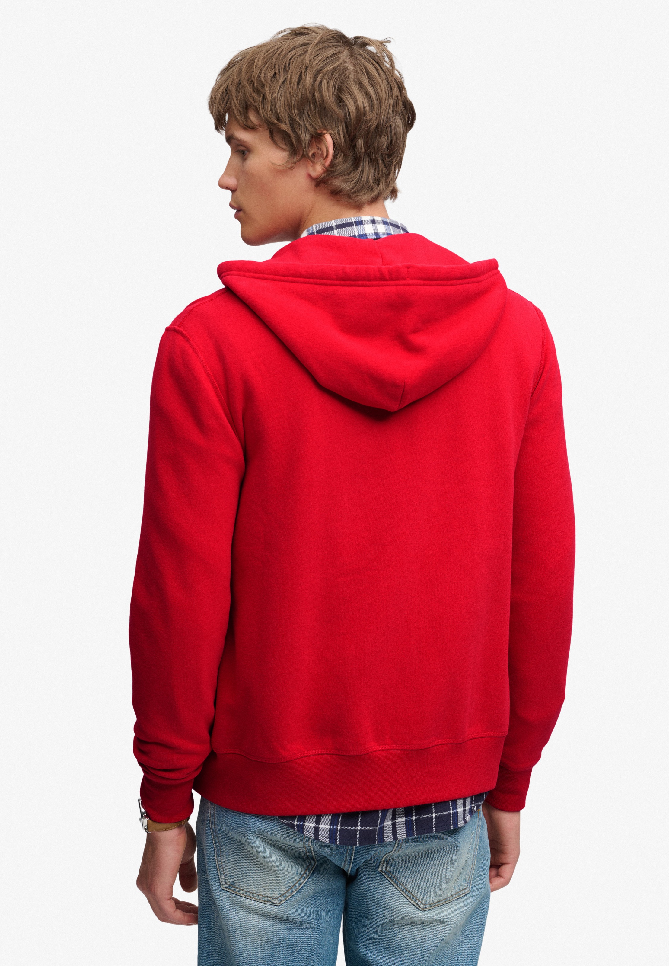 Superdry Kapuzensweatjacke »ESSENTIAL SDCO LOGO ZIPHOOD« Baumwollmischung, regular fit