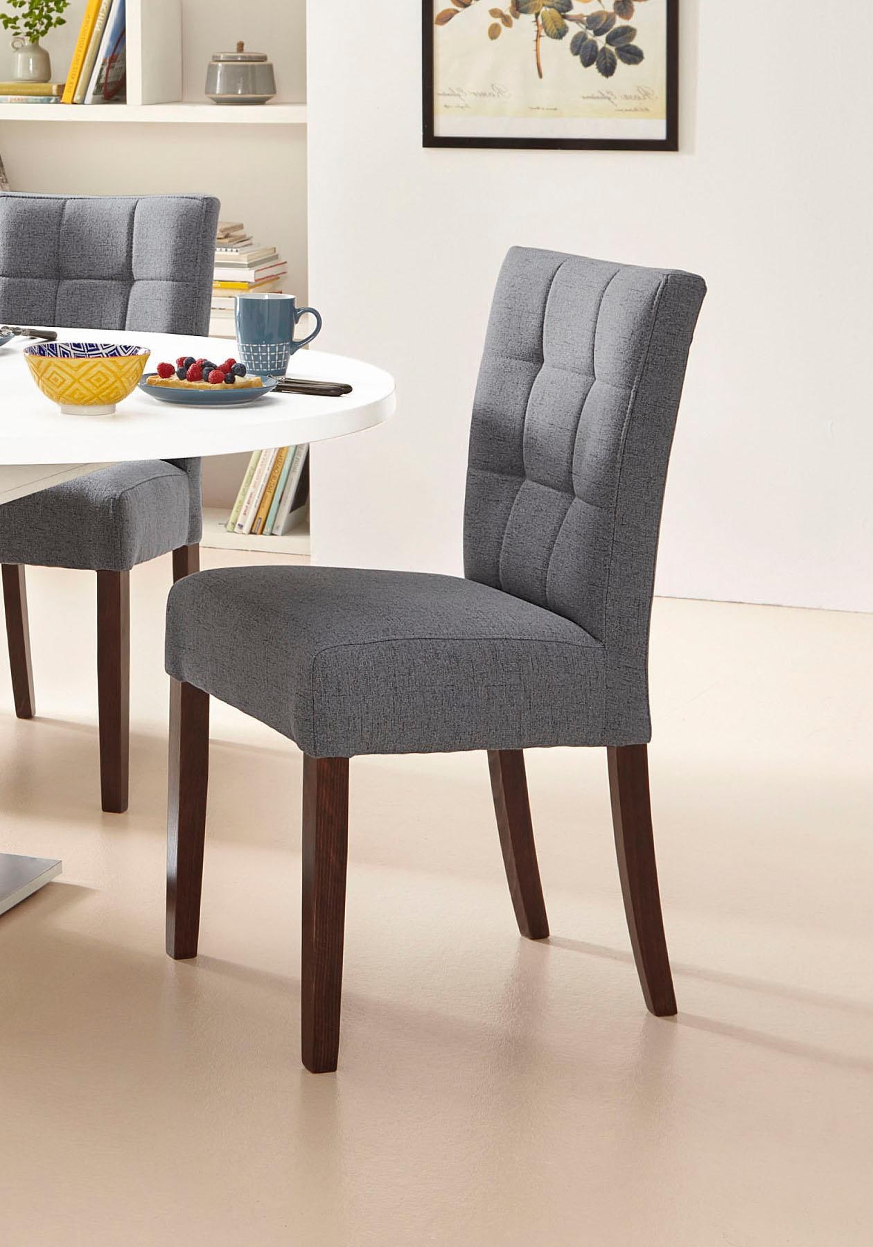 Home affaire 4-Fußstuhl »Talia«, (Set), 2 St., Webstoff günstig online kaufen