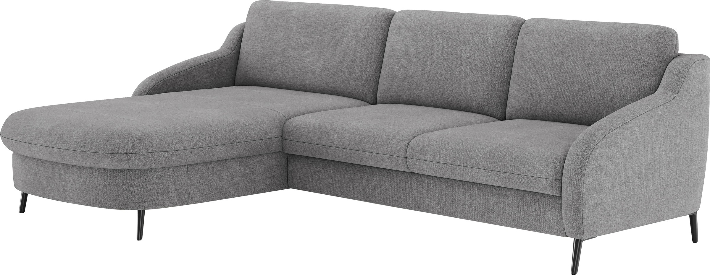 sit&more Ecksofa »Soul L-Form«, wahlweise mit Bettfunktion und Bettkasten oder Schubkasten