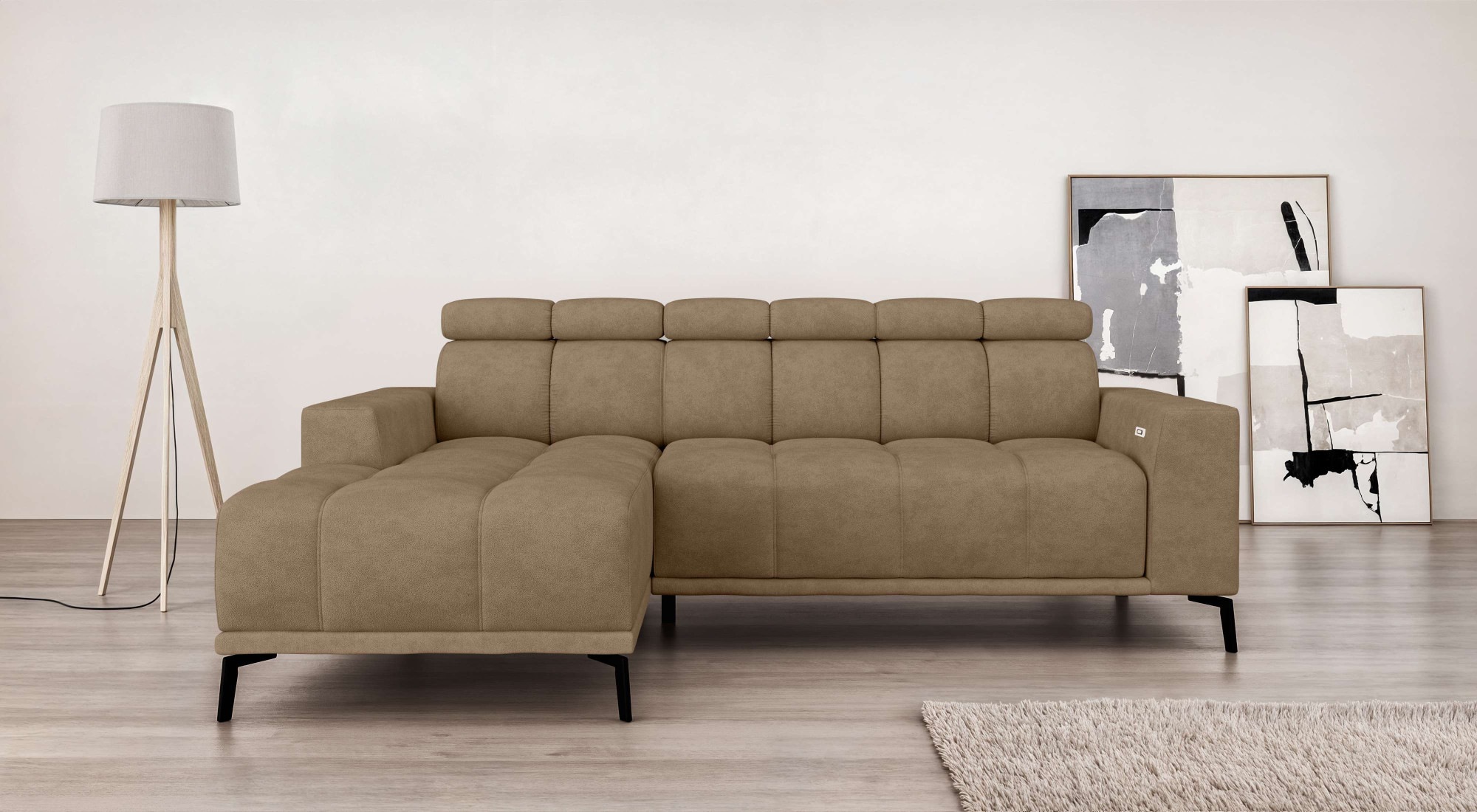 Home affaire Ecksofa »CAZIE, Designsofa, L-Form, trendige Bubble-Optik,« L- günstig online kaufen