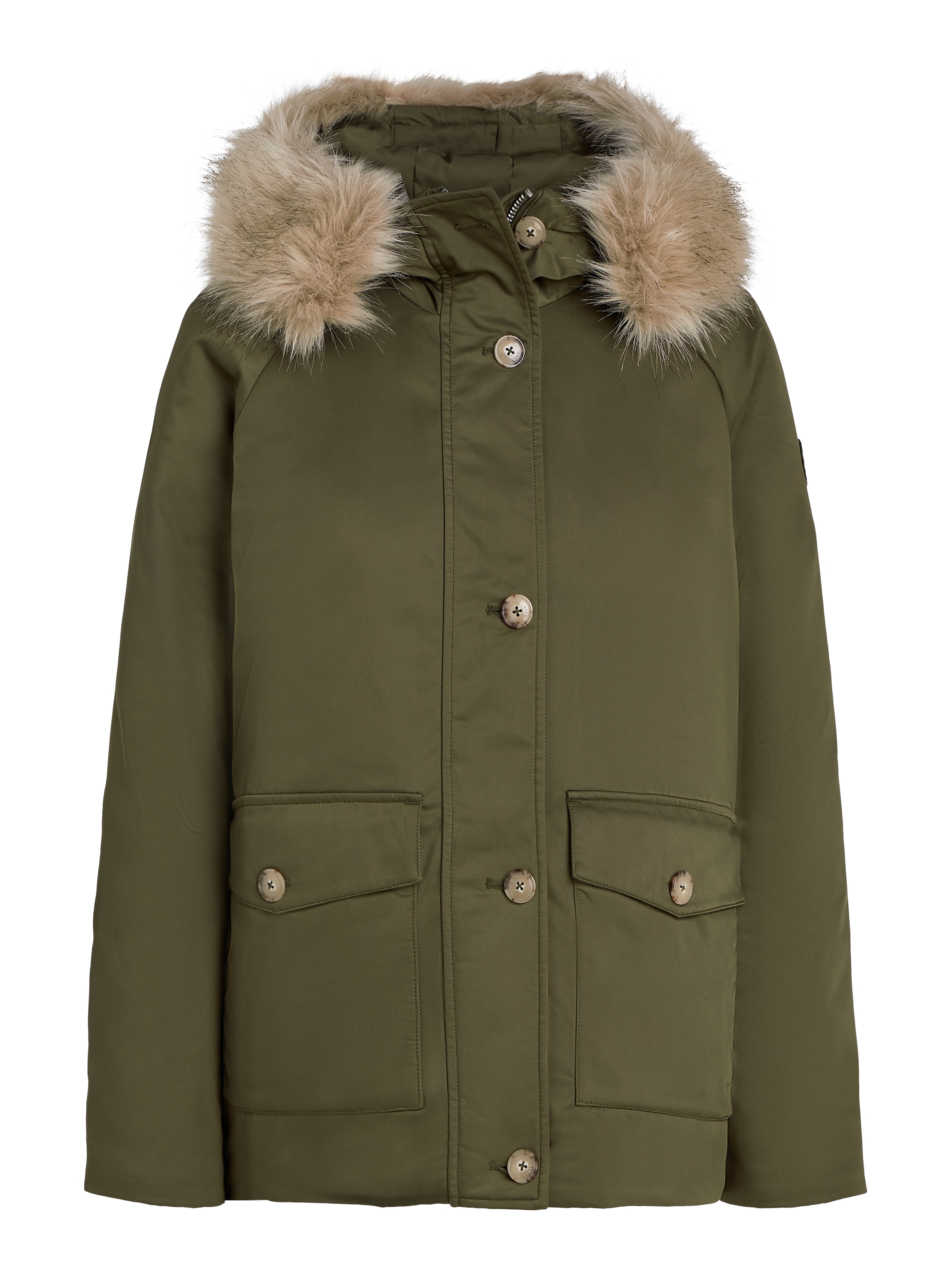 Tommy Hilfiger Parka, mit Kapuze, mit Logopatch