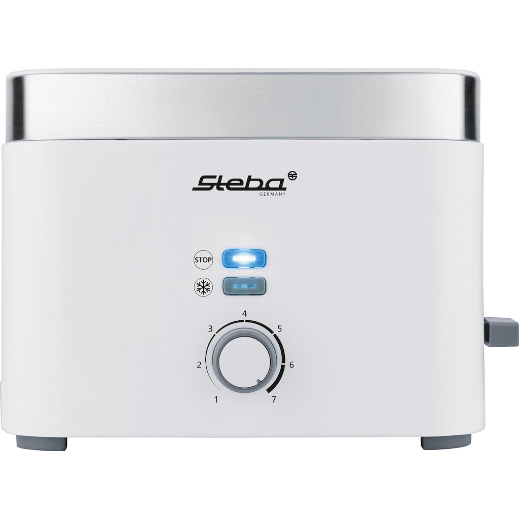 Steba Toaster »TO 10 Bianco«, 2 kurze Schlitze, 930 W