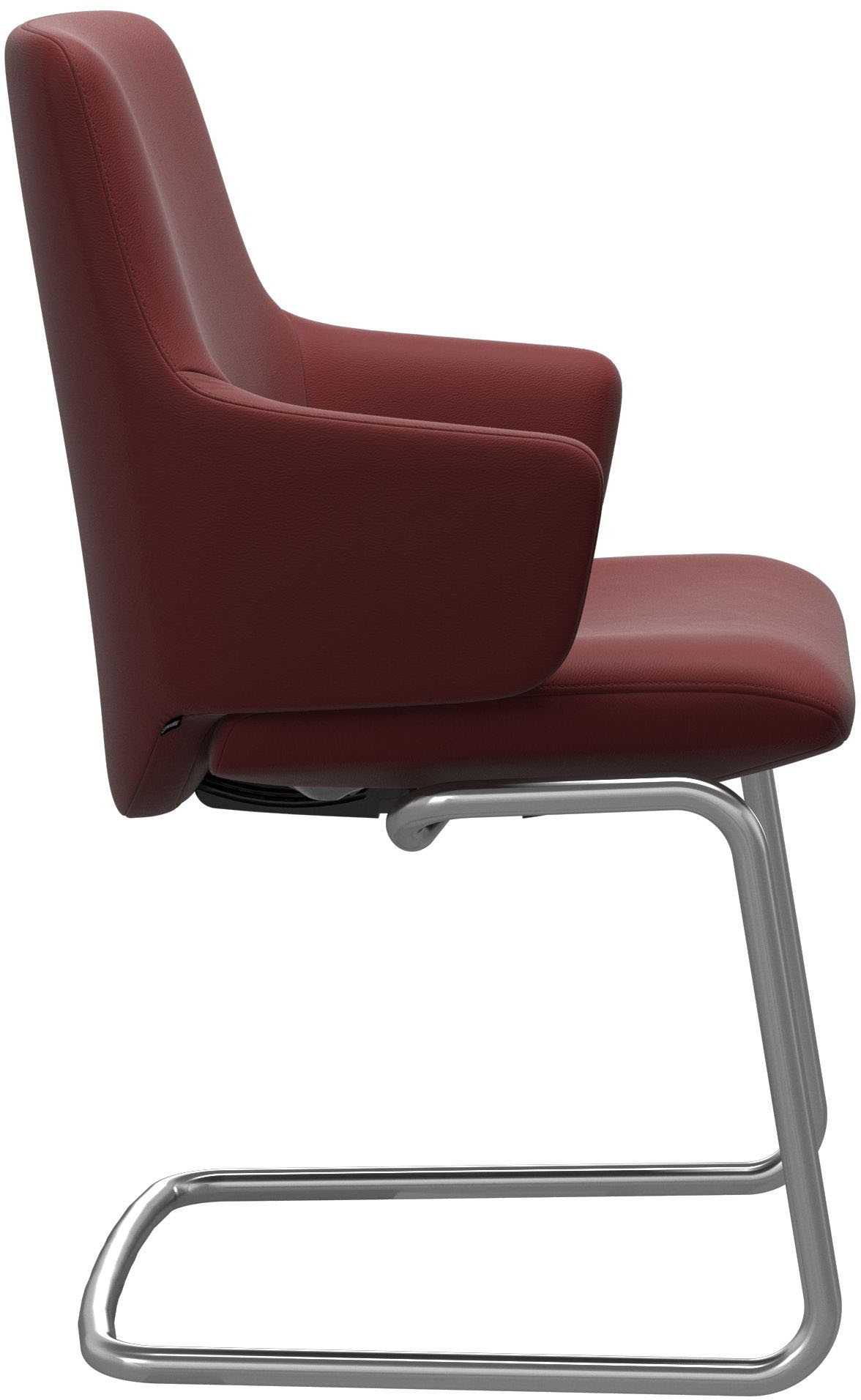 Stressless® Polsterstuhl »Laurel«, Leder PALOMA, Low Back mit Armlehne, Größe L, mit Beinen aus Stahl in Schwarz matt