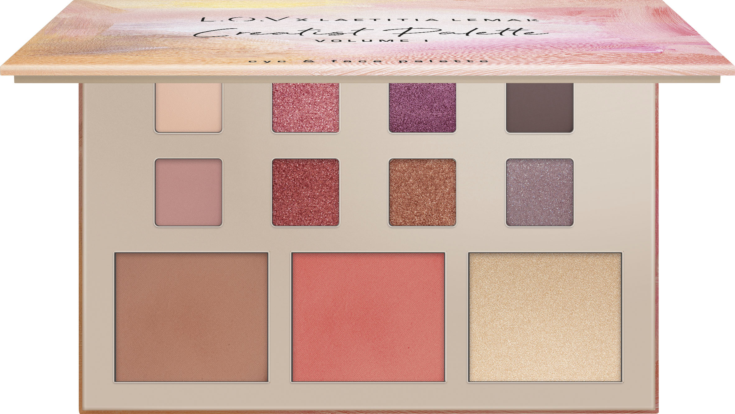 Lidschatten-Palette »L.O.V x LAETITIA LEMAK CREATIST PALETTE Volume I eye & face palette«