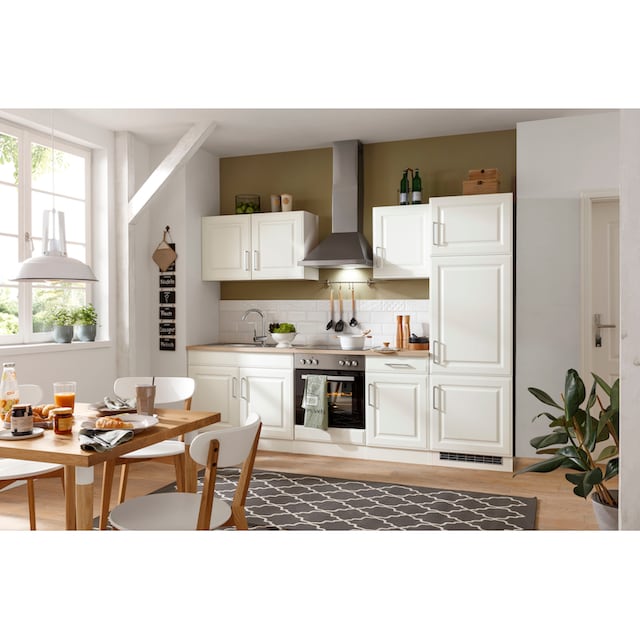 kaufen HELD Küchenzeile 270 »Stockholm«, online Landhaus-Stil mit hochwertigen MDF cm, Breite Fronten im MÖBEL