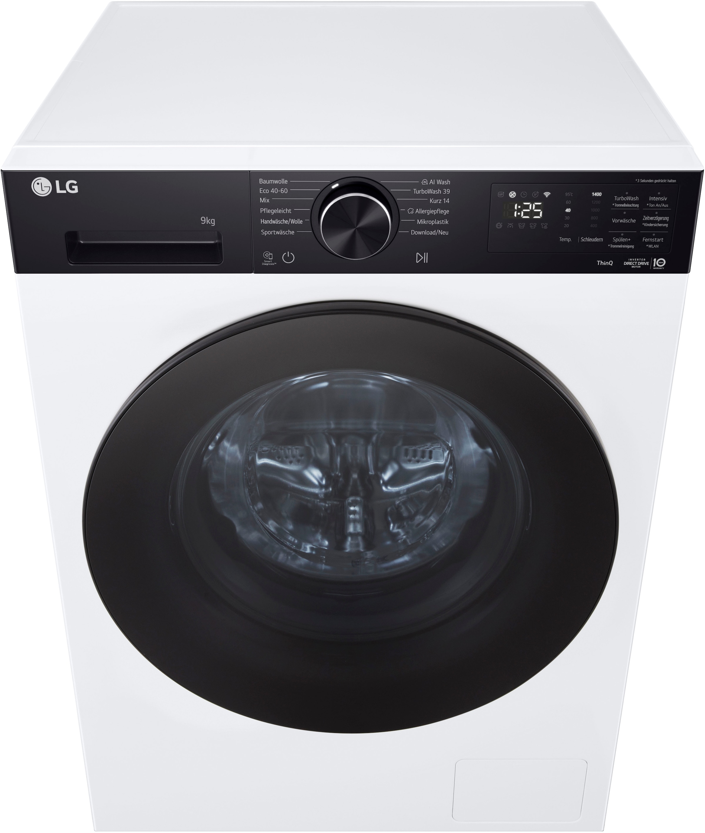 LG Waschmaschine Serie X7 »F4WX709YP« 9 kg 1400 U/min AI Wash, ThinQ App inkl. Programm-Download, 14-Minuten-Kurzprogramm