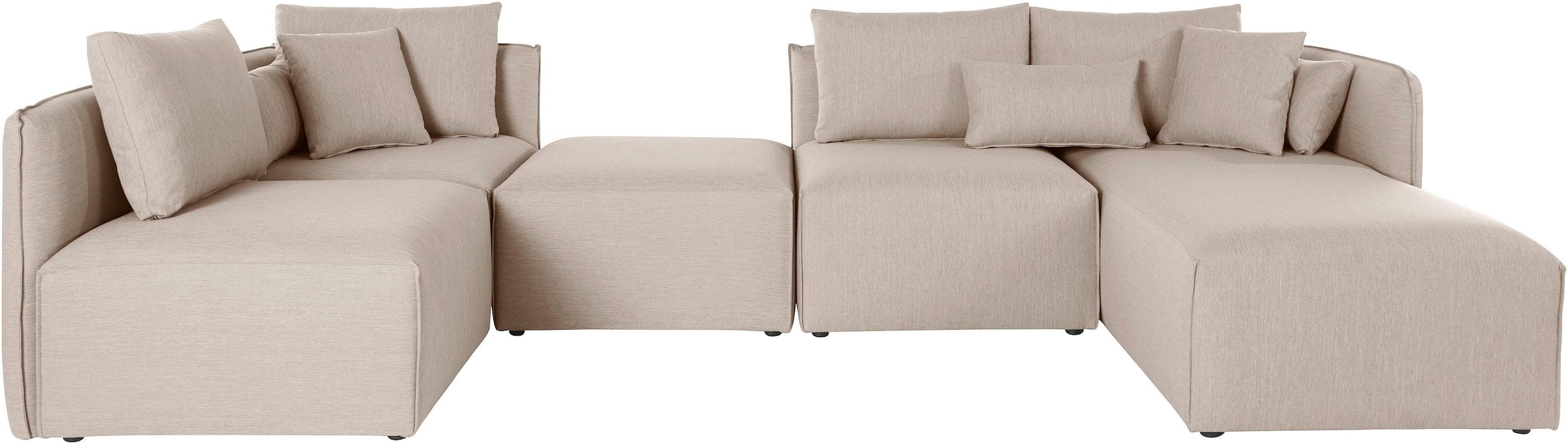OTTO home Wohnlandschaft »Nöre U-Form« 5 Teile, in vielen Bezugsqualitäten günstig online kaufen