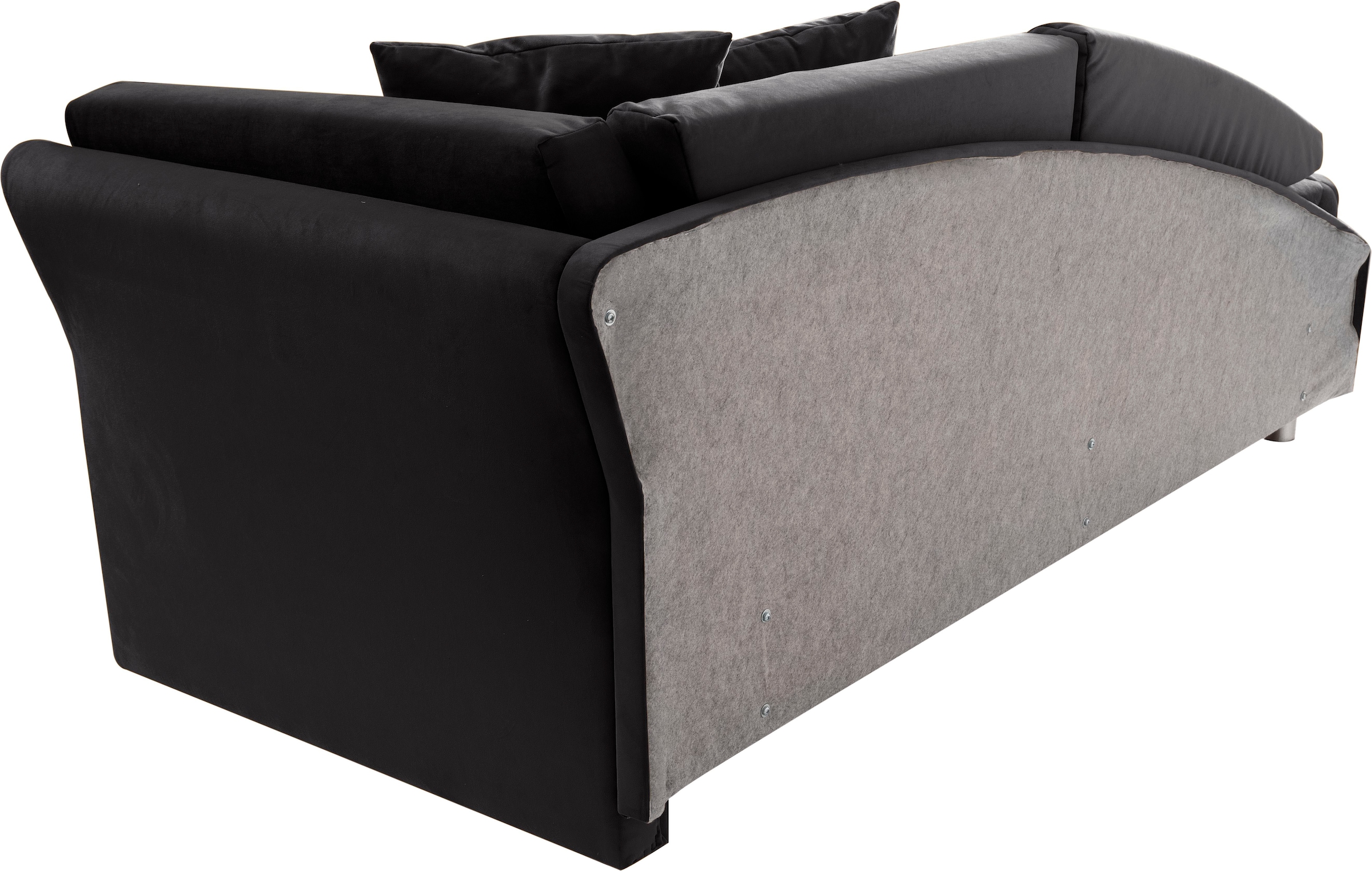 alina Schlafsofa, Bettkasten, Zierkissen-Set aus: 2 Stk. 40x40cm, 1 Stk. 30x30cm