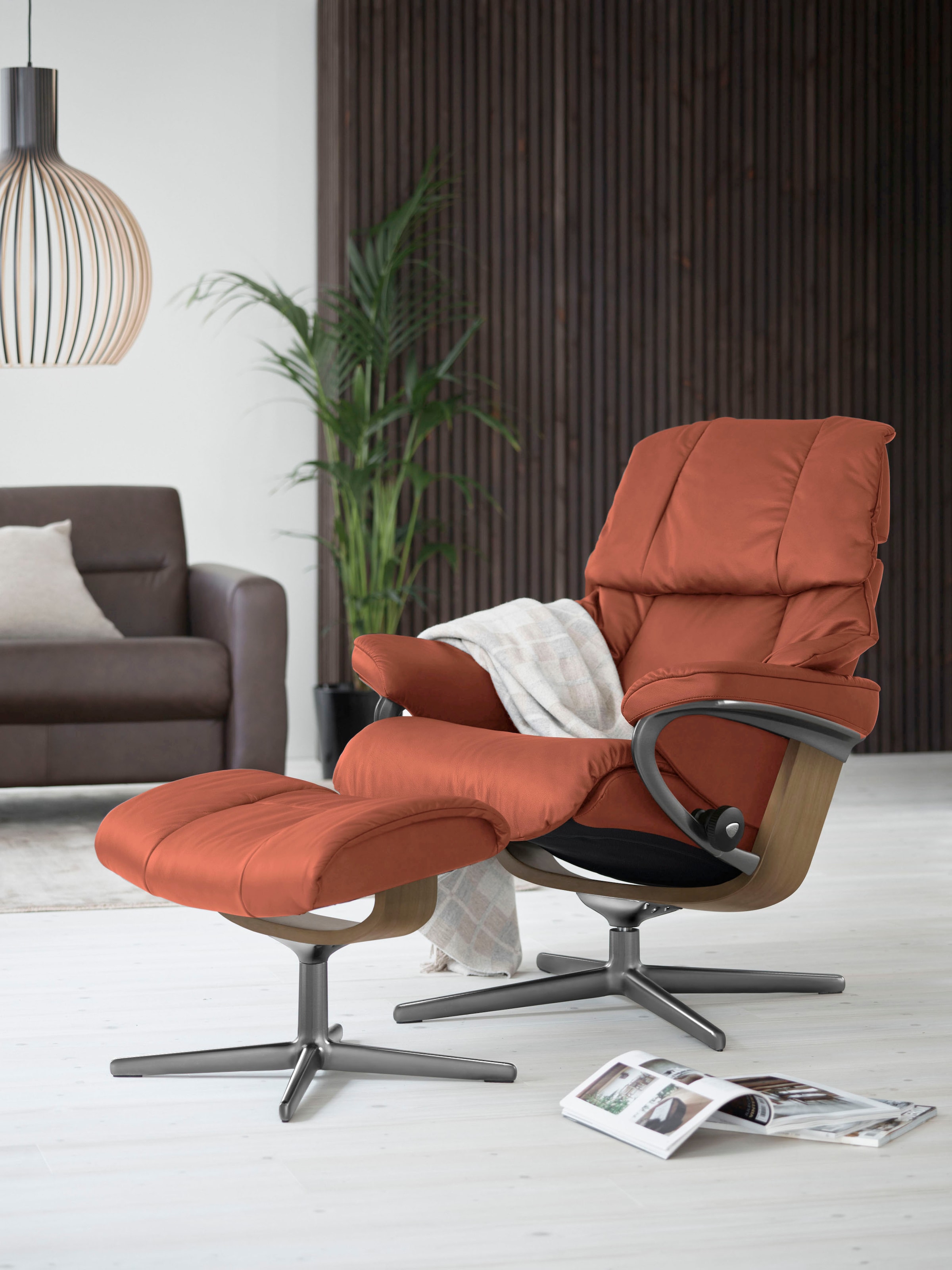 Stressless® Relaxsessel »Reno«, (Set, Relaxsessel mit Hocker), mit Hocker, günstig online kaufen