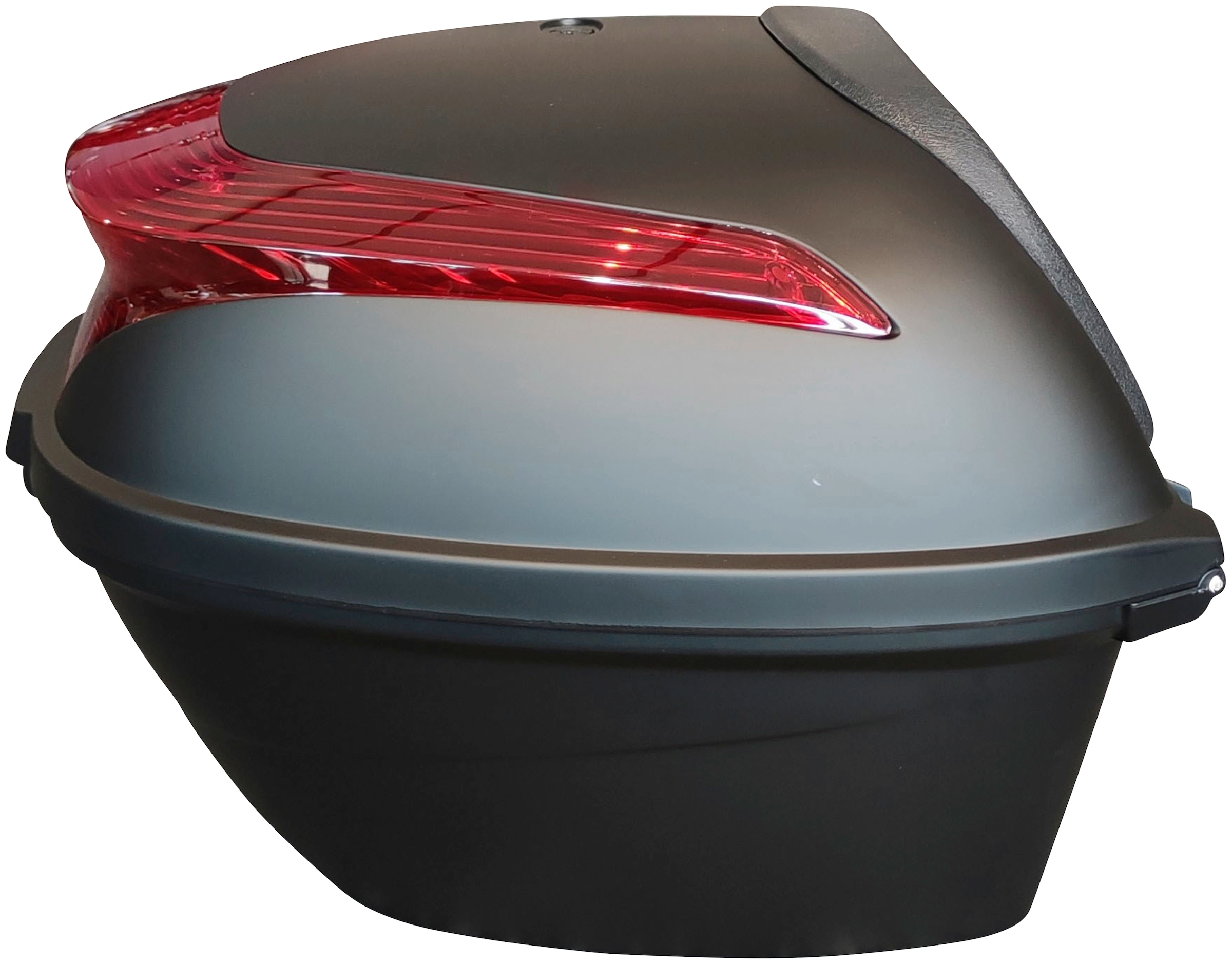 Alpha Motors Topcase »Universal 2«, schwarz, Inkl. Montage-Set