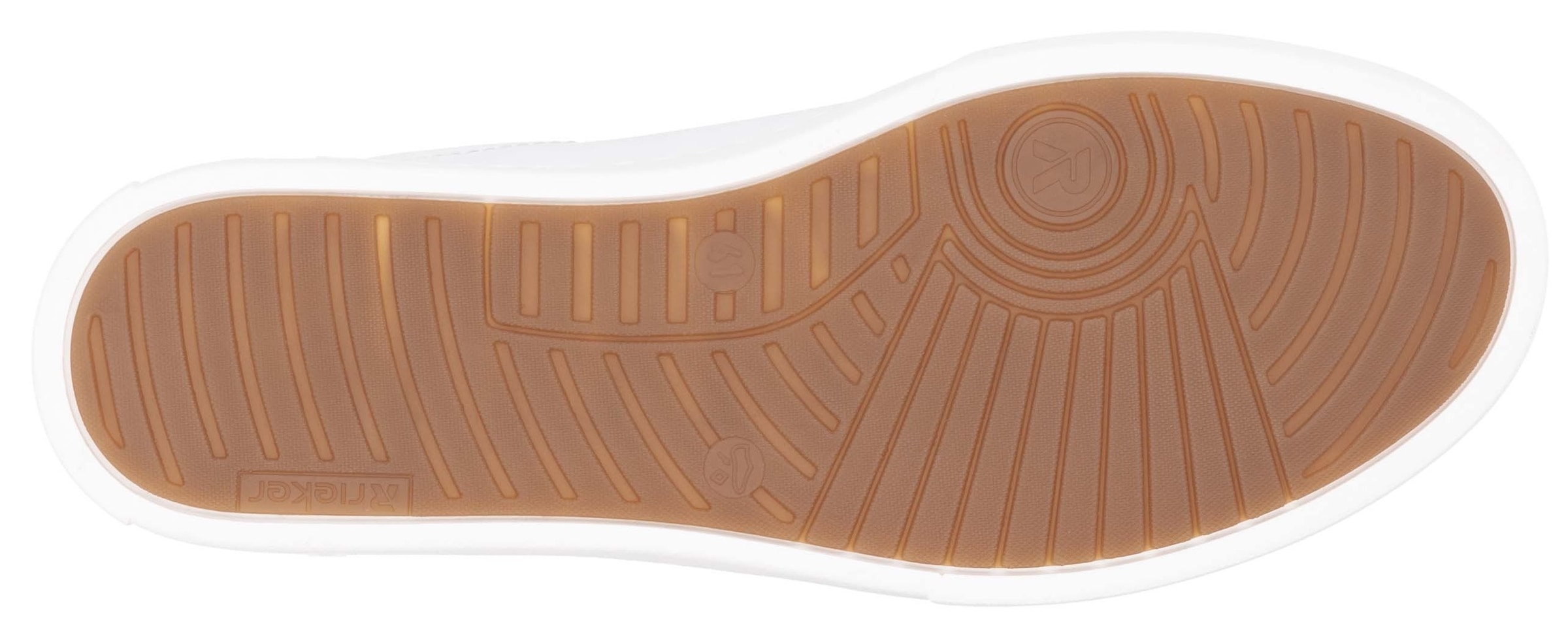 RIEKER Sport Sneaker  mit Leder-Innenfutter, Freizeitschuh, Halbschuh, Schnürschuh