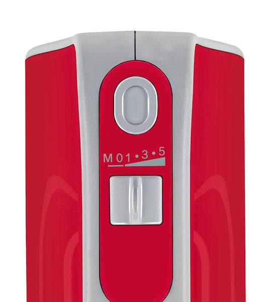 BOSCH Handmixer »Styline MFQ40303, Edelst. Rührbesen/Knethaken, 5 Stufen, rot«, 500 W, Turbostufe, leichtes Gehäuse, Made in Europe