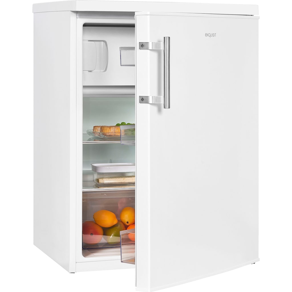 exquisit Kühlschrank, KS18-4-H-170D weiss, 85,0 cm hoch, 60,0 cm breit