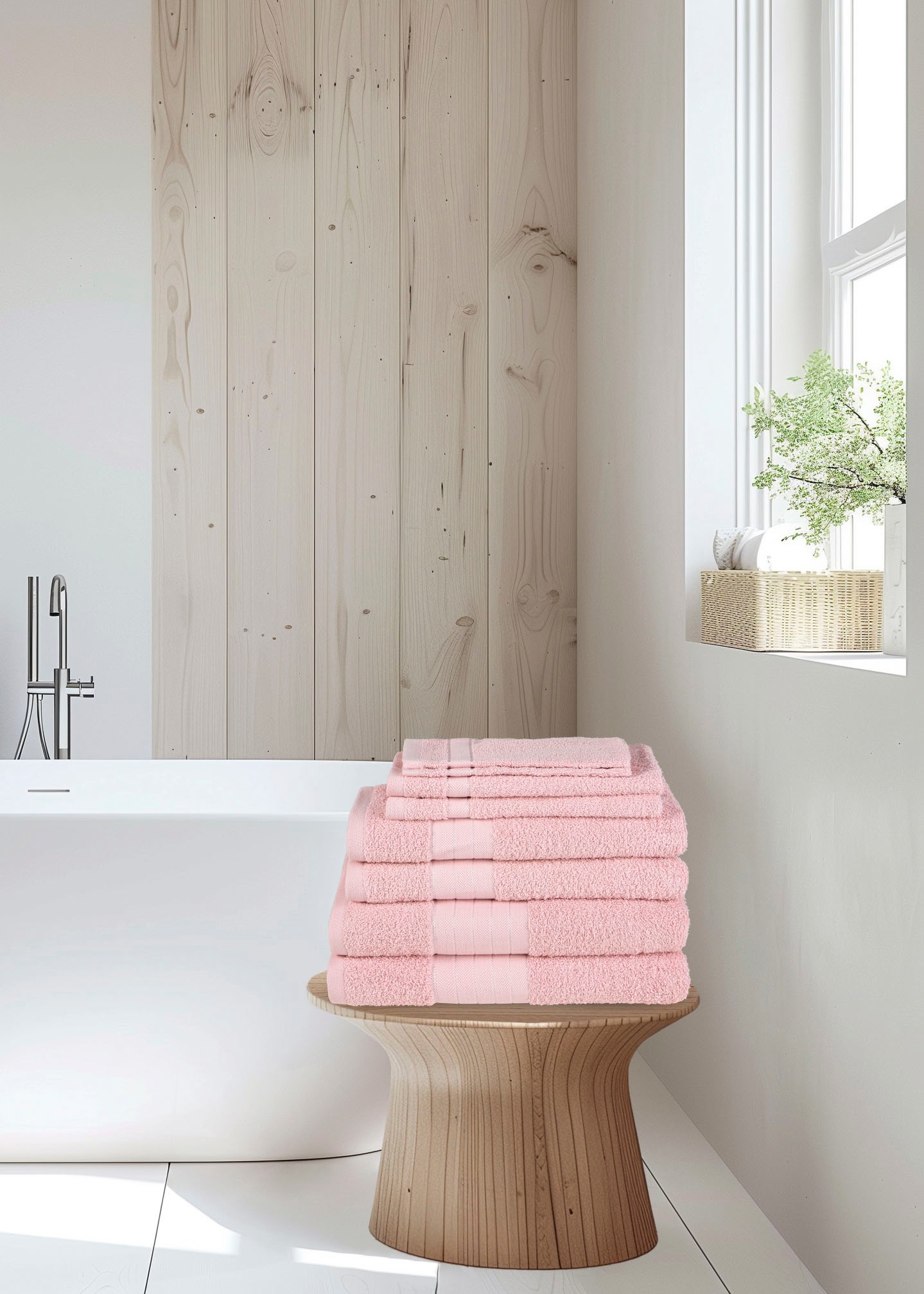 good morning Handtuch Set »Uni«, (Set, 8 St.), Baumwolle, Walkfrottee, Bord günstig online kaufen