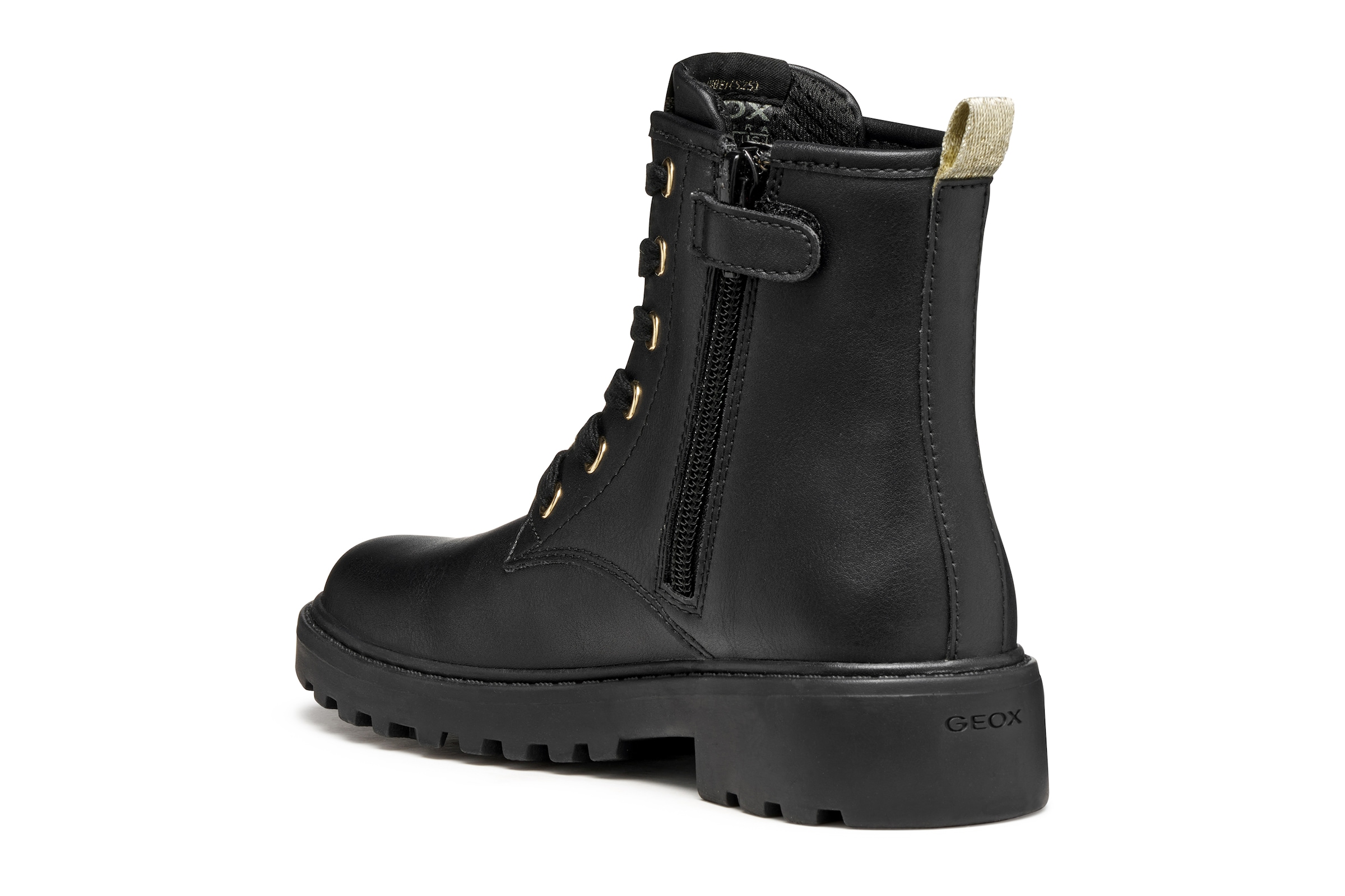 Geox Schnürboots »J CASEY GIRL«, Stiefel, Biker Boots mit Blockabsatz