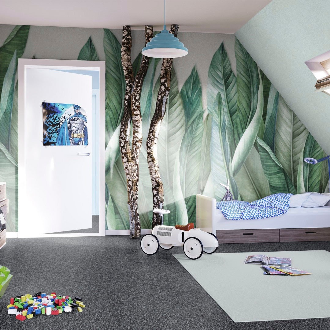 Bodenmeister Teppichboden »Baltic, Schlinge - meliert, Made in Belgium«, rechteckig, 5 mm Höhe, Wohnzimmer, Schlafzimmer, Kinderzimmer, Breite 400/500 cm