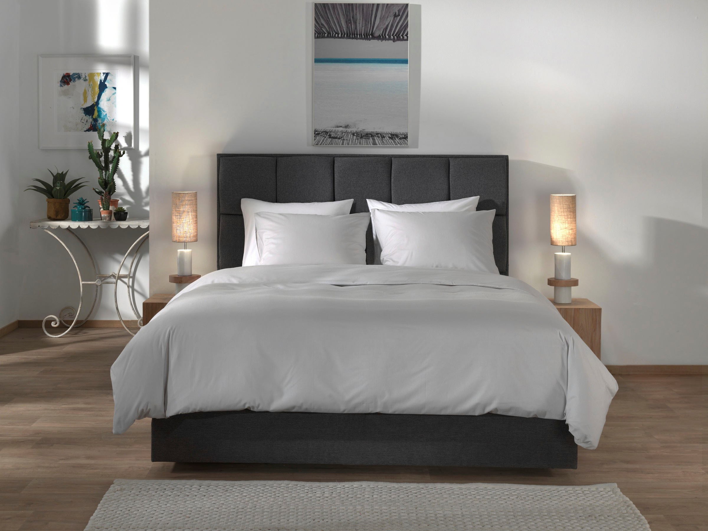 YELLOW Bettwäsche »Suite-Casablanca« 2 Stk. tlg. Uni, 100% Baumwolle ab 135 günstig online kaufen