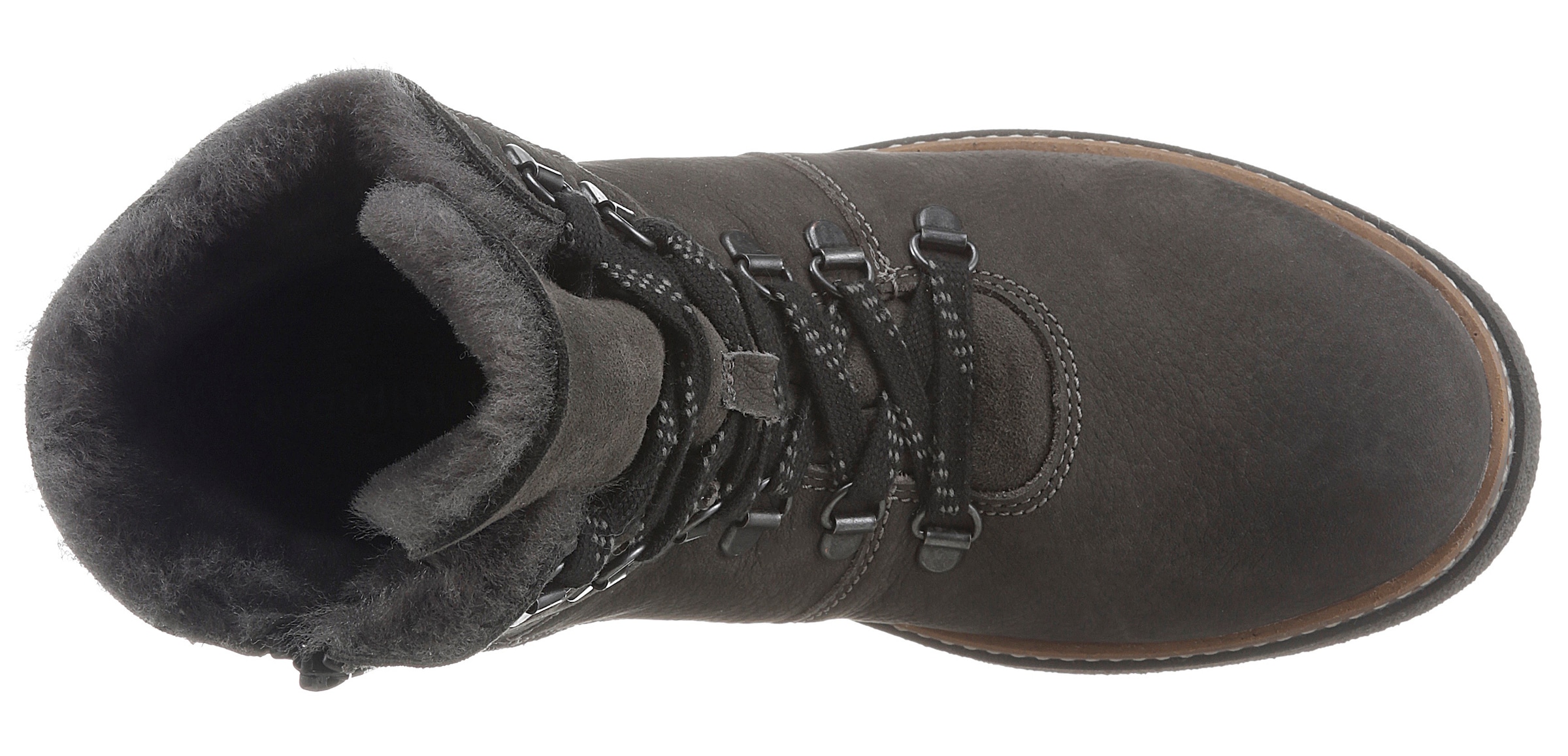 Waldläufer Winterboots »HITOMI«, Outdoorboots, Schnürboots mit Lammfellfutter, H-Weite