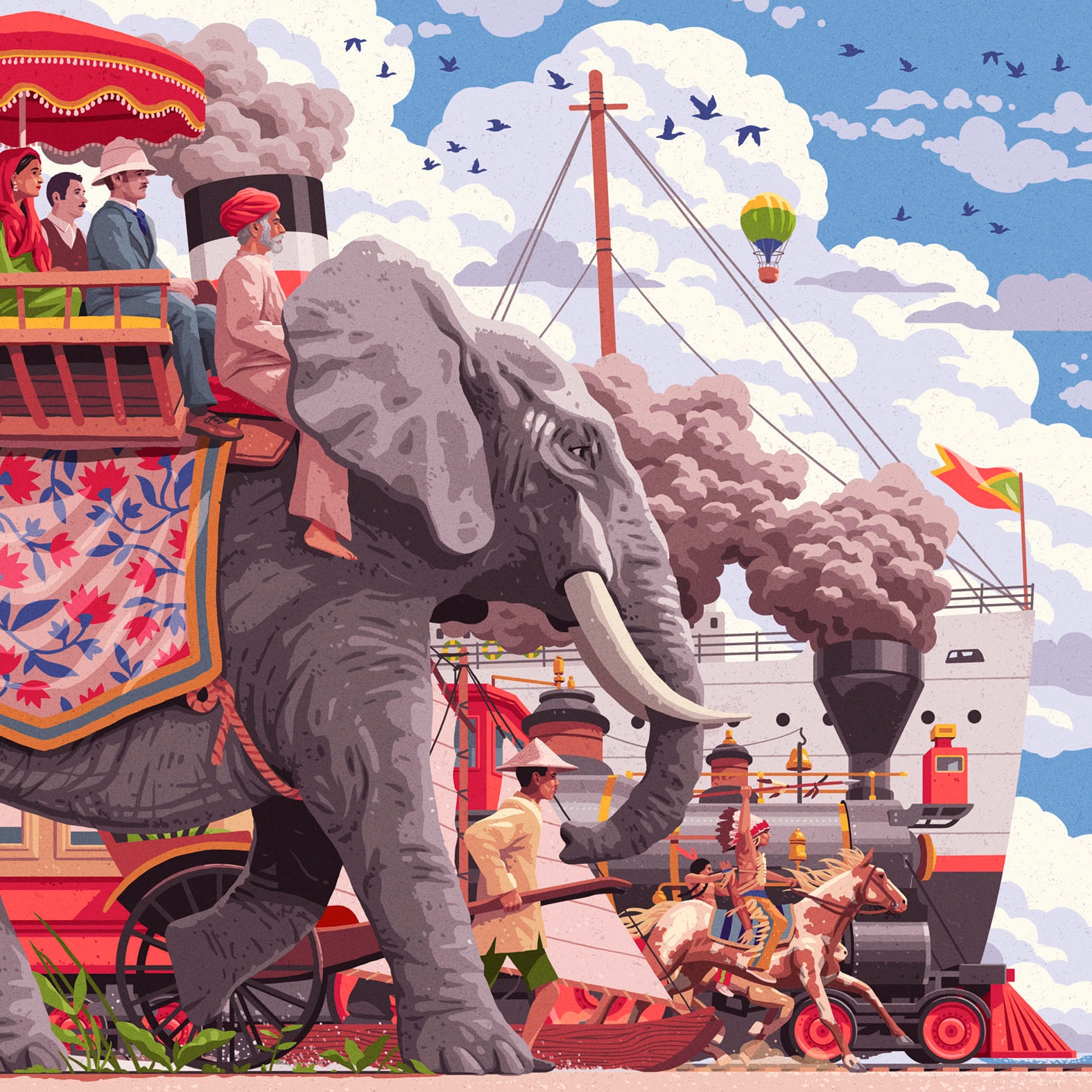 Ravensburger Puzzle »Around the world in 80 days«, (750 tlg.), Made in Germany