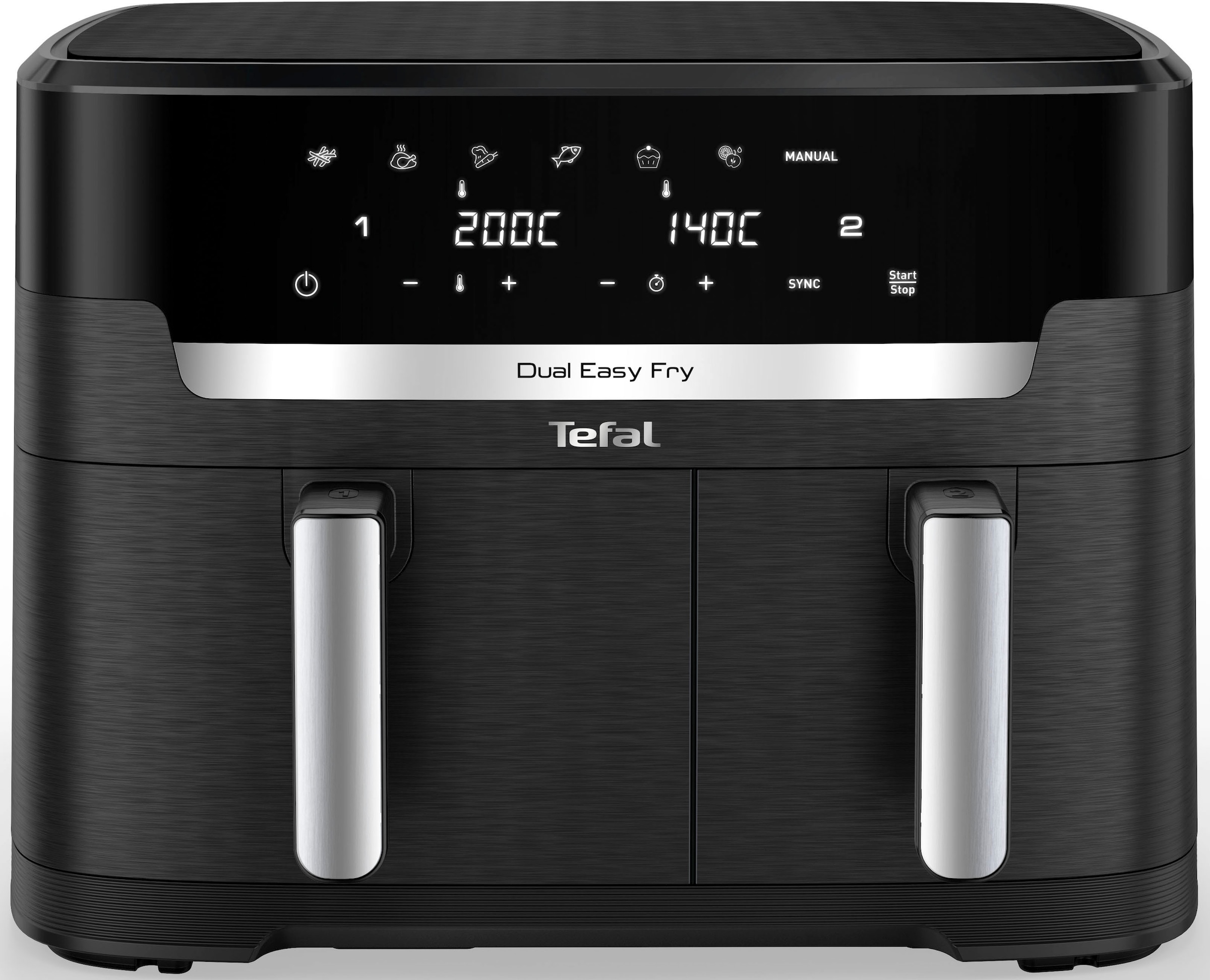 Tefal Heißluftfritteuse »EY9428 Dual Easy Fry XXL«, 2700 W, Heissluftfritte günstig online kaufen