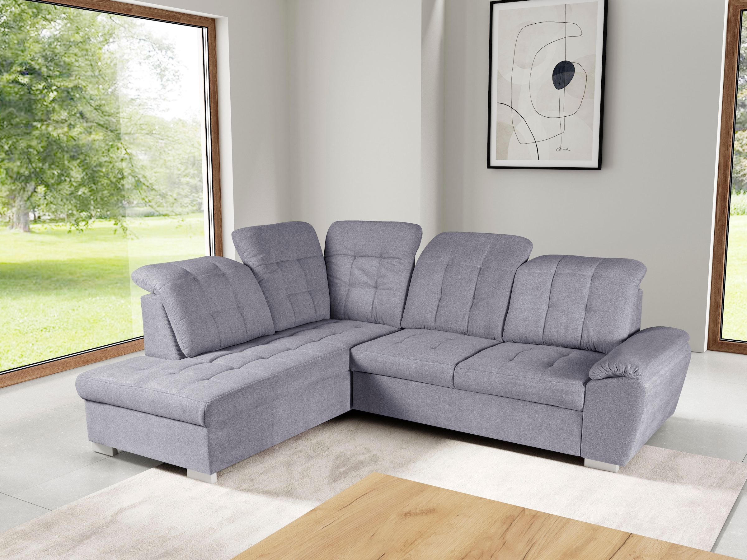 WERK2 Ecksofa "Brindisi, Multifunktion, bequem & komfortabel, Breite 263cm, günstig online kaufen