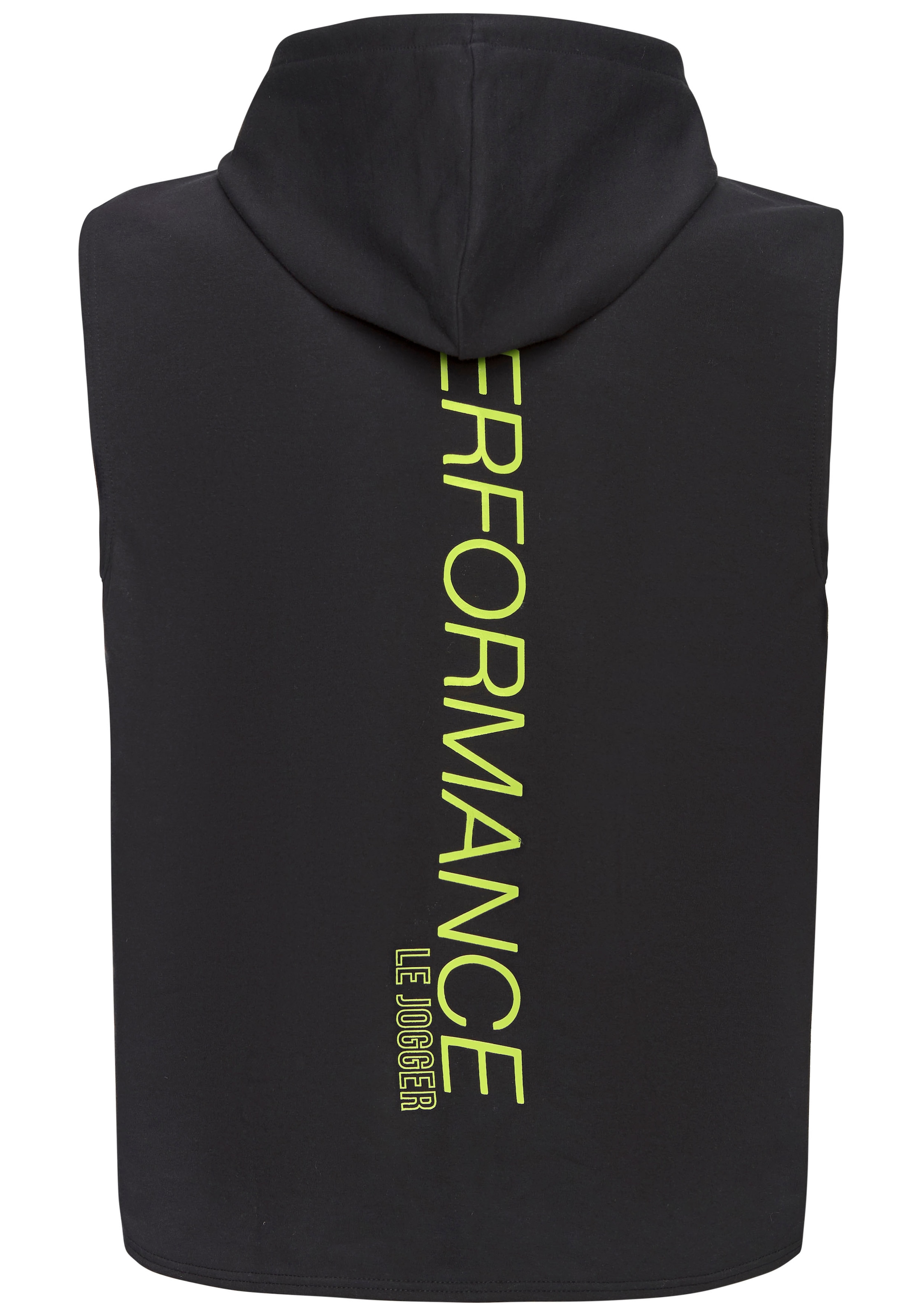 Le Jogger Performance Kapuzensweatshirt , ohne Ärmel und mit kontrastfarbenen Details
