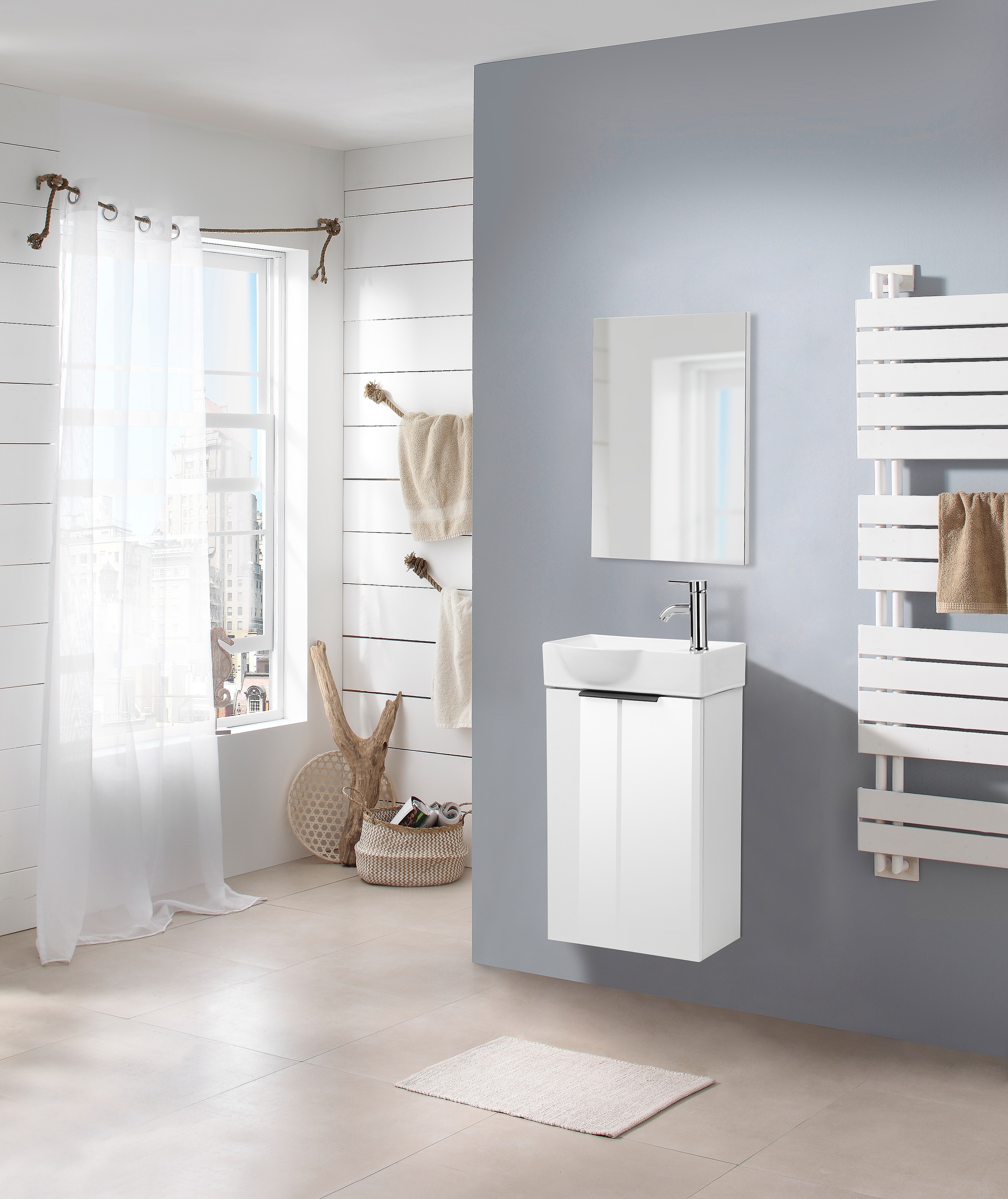 welltime Badmöbel-Set »Sienna Gästebad platzsparend« Komplett-Set, 3-teilig günstig online kaufen
