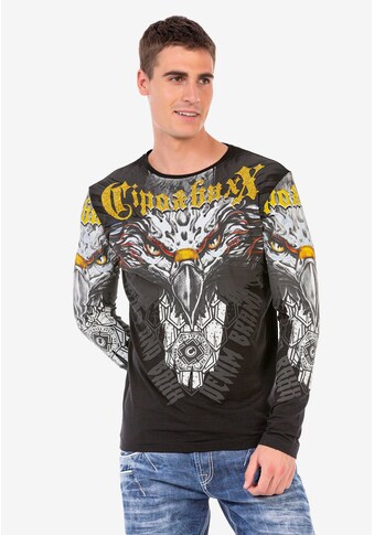 Cipo & Baxx Langarmshirt, mit coolem Adler-Print kaufen