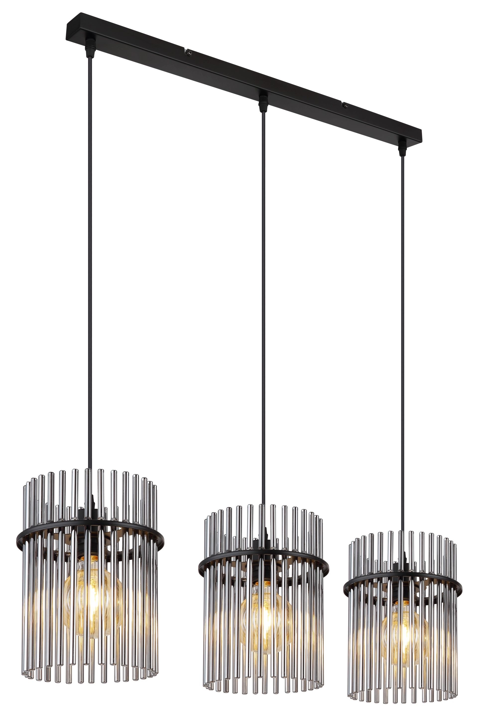 GLOBO LIGHTING Pendelleuchte »GORLEY« E27 1 Stk. Design Glasstäbe, Deckenlampe, Wohnzimmer, Esszimmer, Hängeleuchte