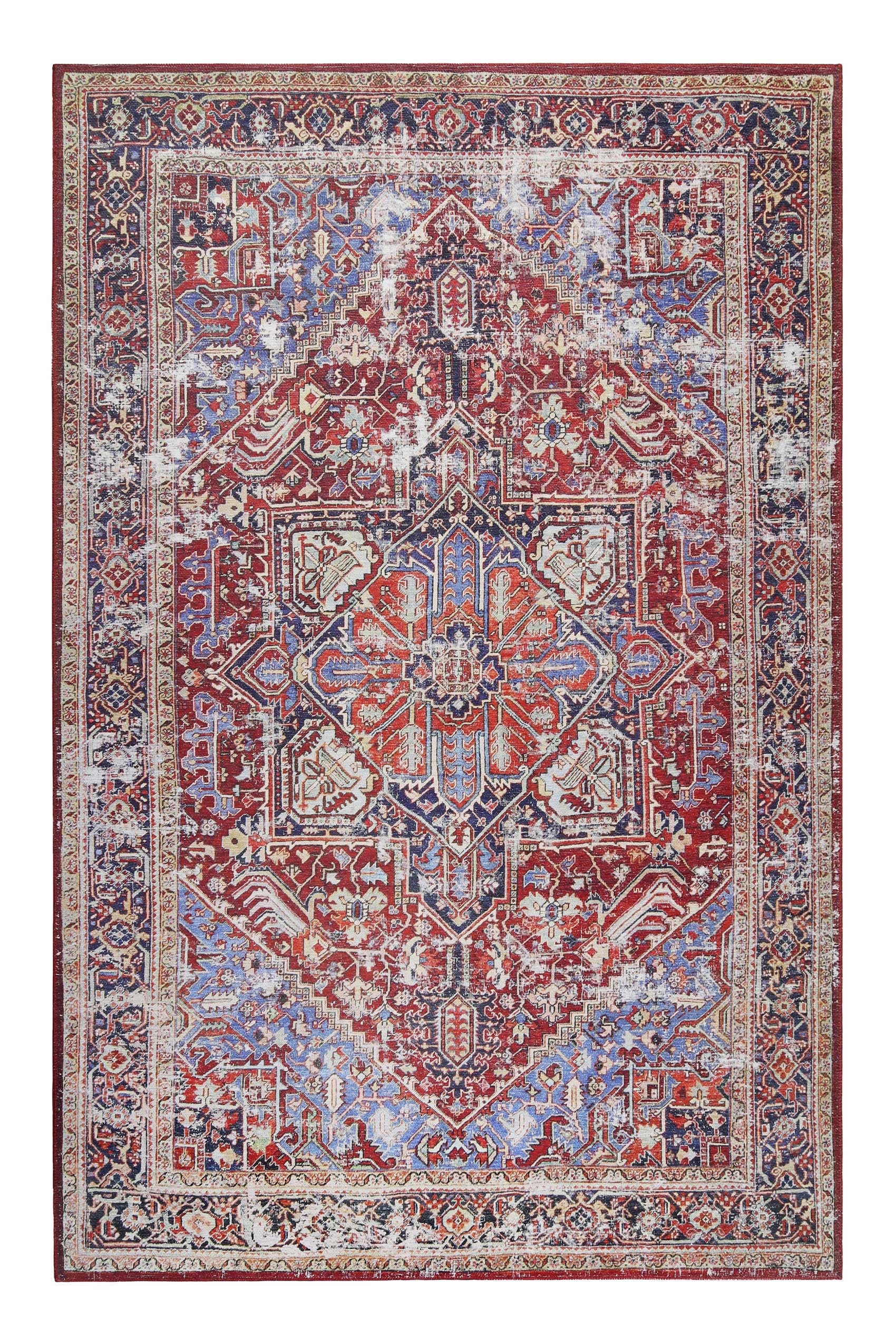 Homie Living Teppich »Como«, rechteckig, 6 mm Höhe, Kurzflor, Vintage, Orie günstig online kaufen