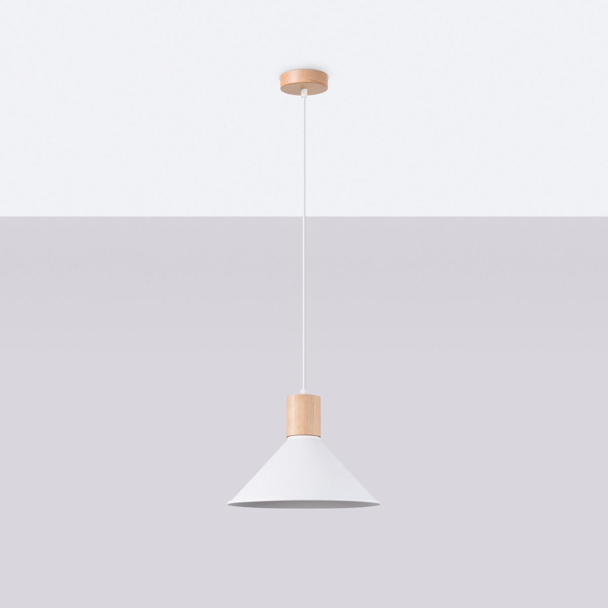 SOLLUX lighting Pendelleuchte »Pendelleuchte JAGA Weiß«, 1 flammig, Leuchtm günstig online kaufen