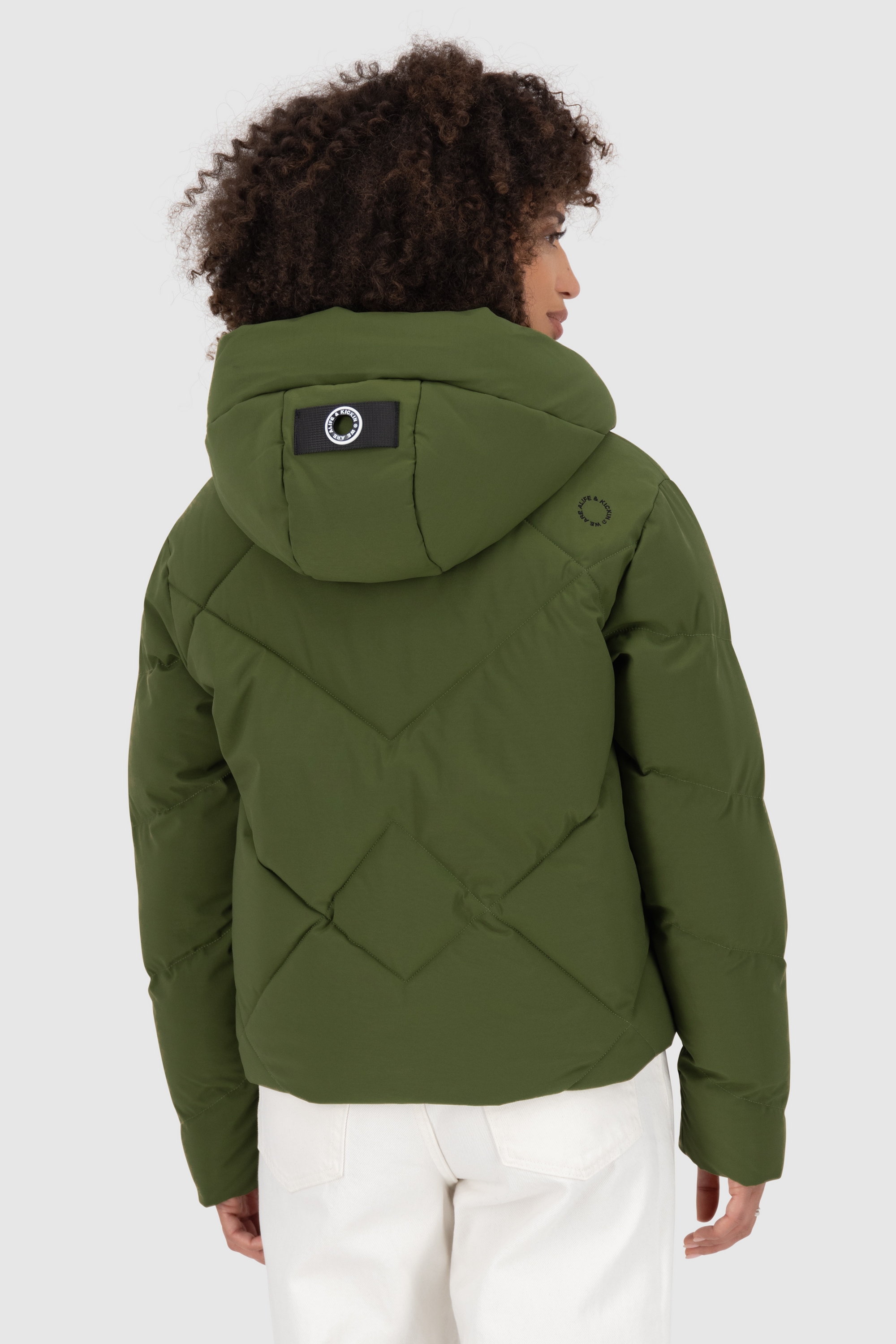 Alife & Kickin Steppjacke »Damen MurielAK A«, mit Kapuze, Kurze warme moderne Jacke mit großer gefütterter Kapuze