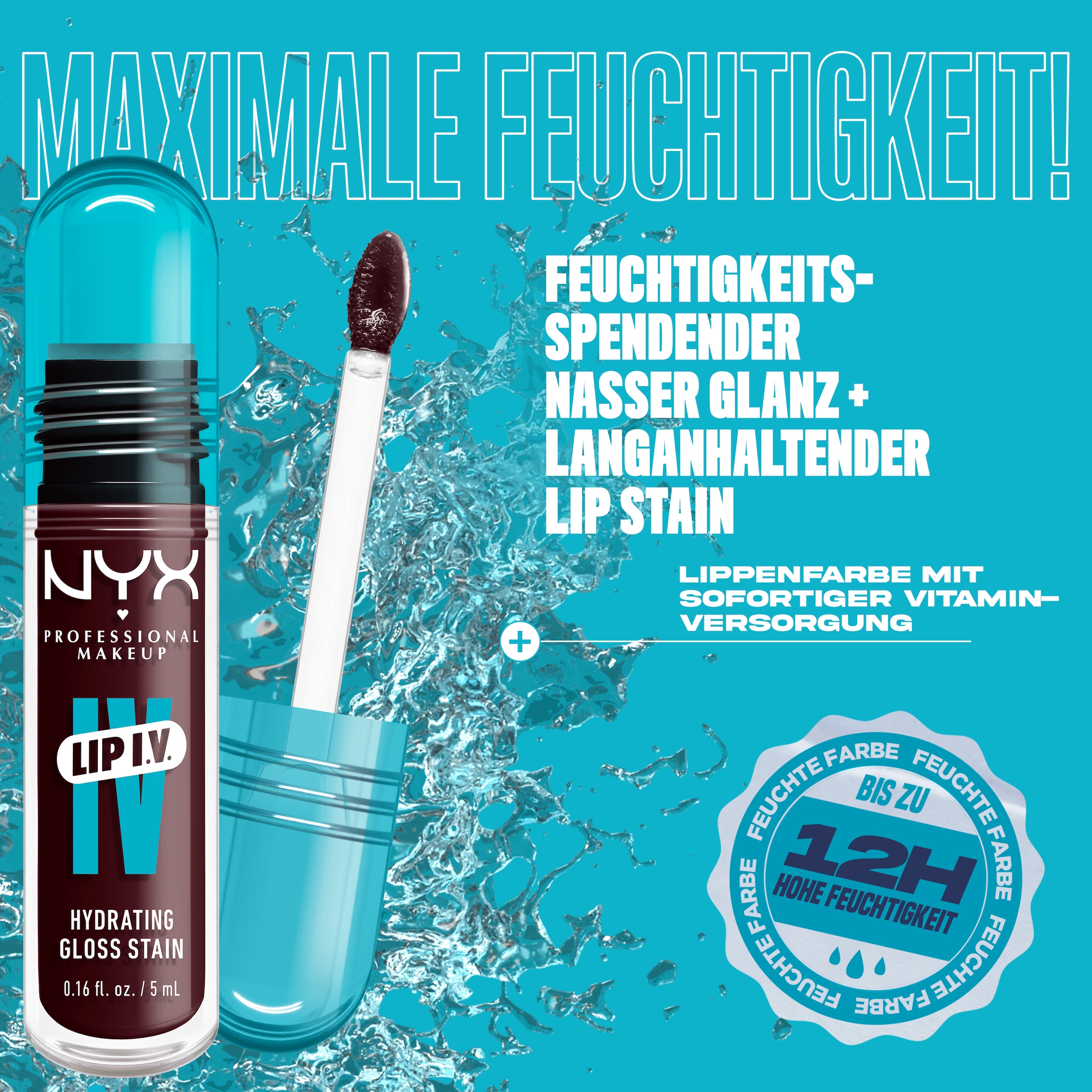 NYX PROFESSIONAL MAKEUP Lipgloss »LIP IV GLOSS SERUM« gibt den Lippen einen unwiderstehlichen Wet-Look