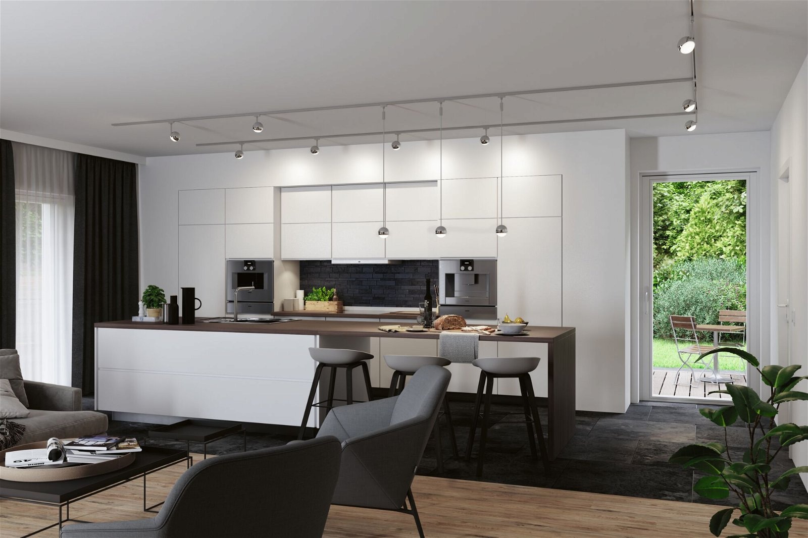 Paulmann Schienensystem-Leuchten »URail Schienenspot Capsule II 600lm 6,3W 4000K 230V Chrom matt«, (1 tlg.), dimmbar Einzelspot